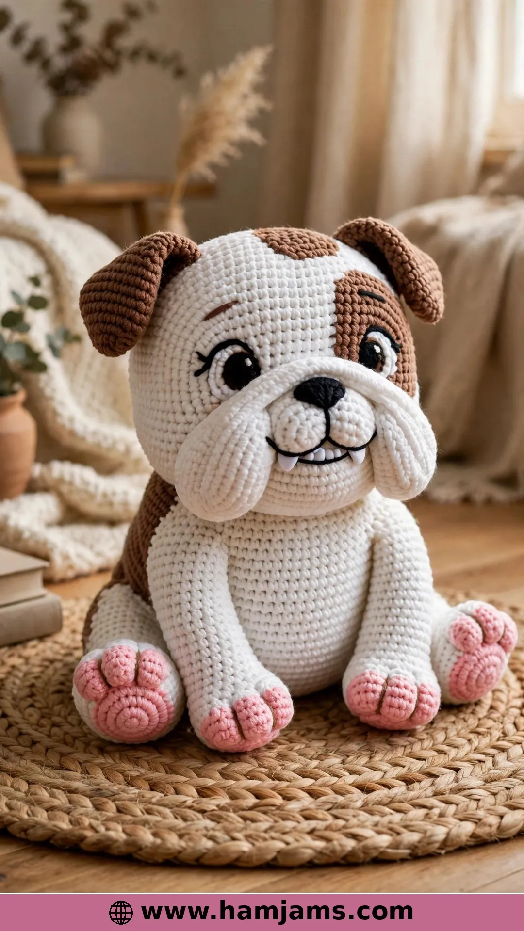 Cartoon Bulldog Amigurumi