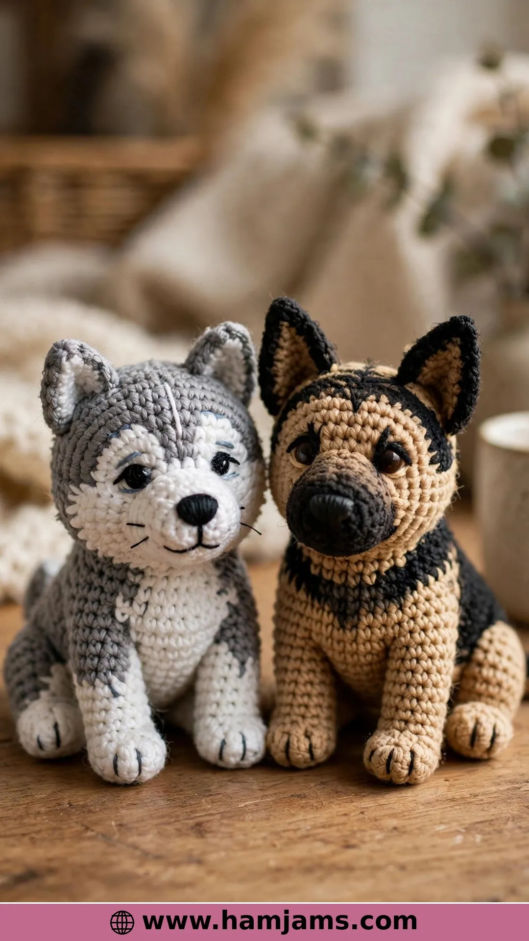 Husky & German Shepherd