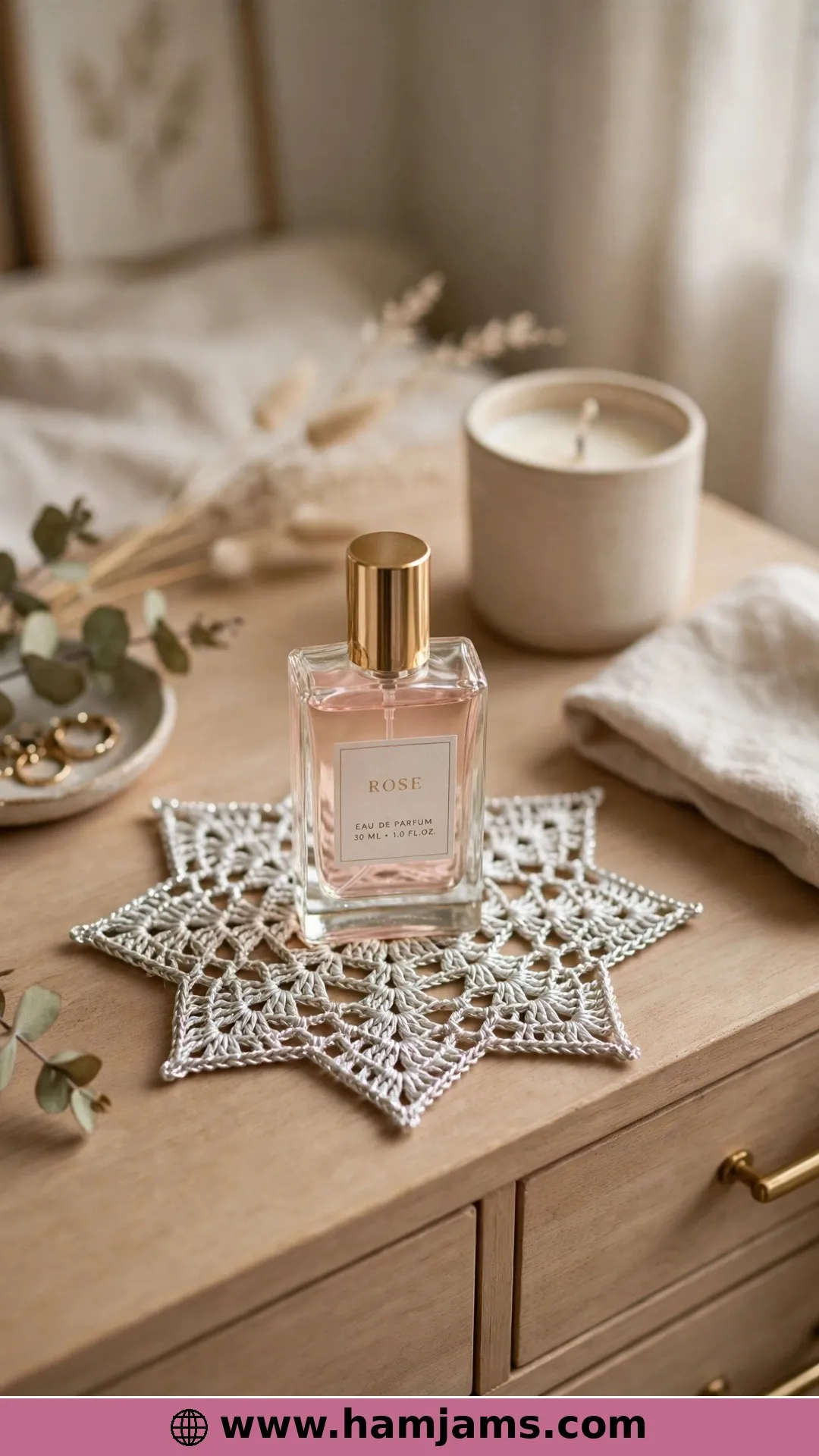 A Petite Metallic Star for Dresser Corners