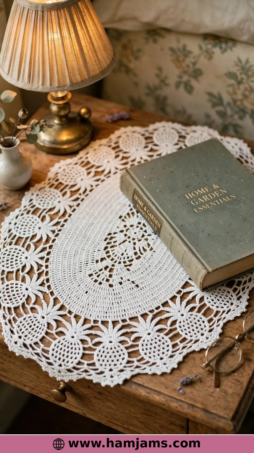 An Oval Night-Table Doily Built From Motifs