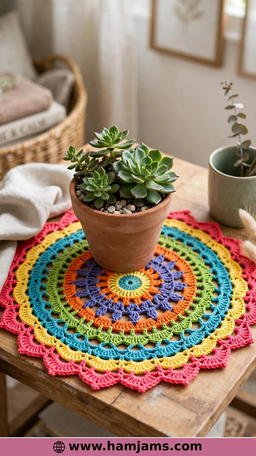 Colourful Mandala Rings With Double Love Knots