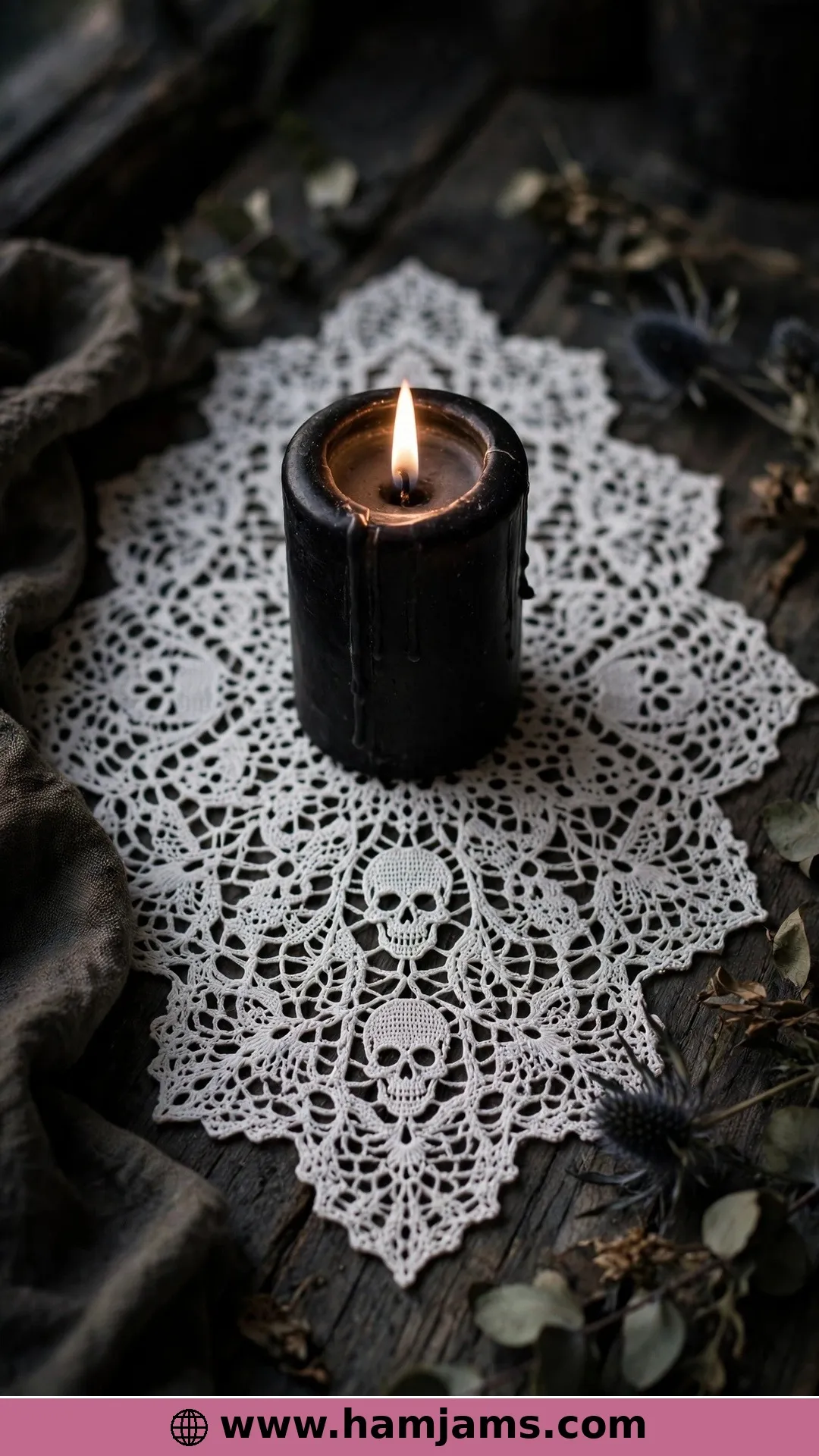 Skulls Hiding in Elegant White Lace