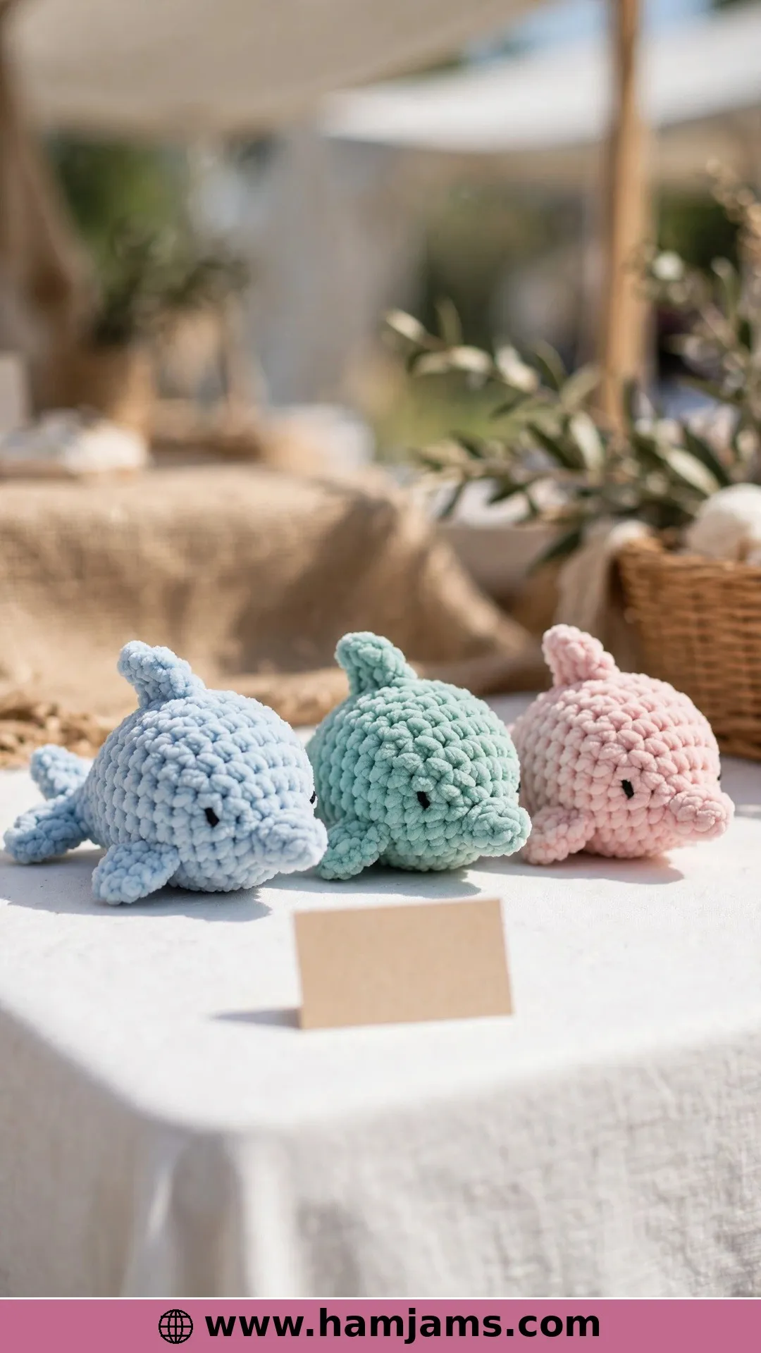 A Chenille Mini with Crocheted-On Fins