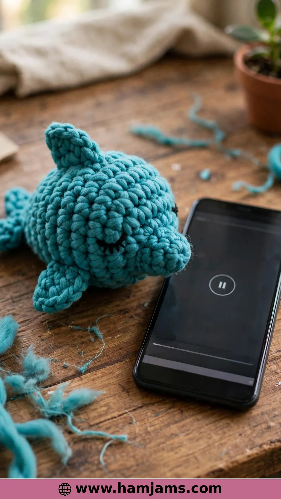 A No-Sew Video Dolphin for Stash-Busting