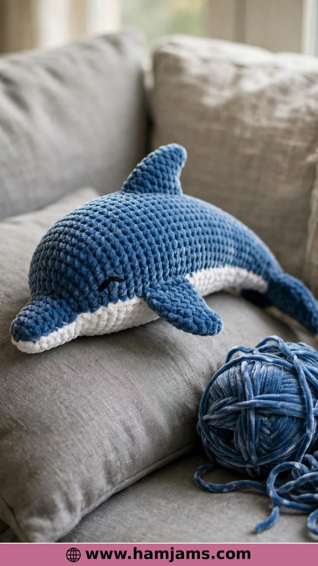 A Velvet Dolphin with a Long, Graceful Body
