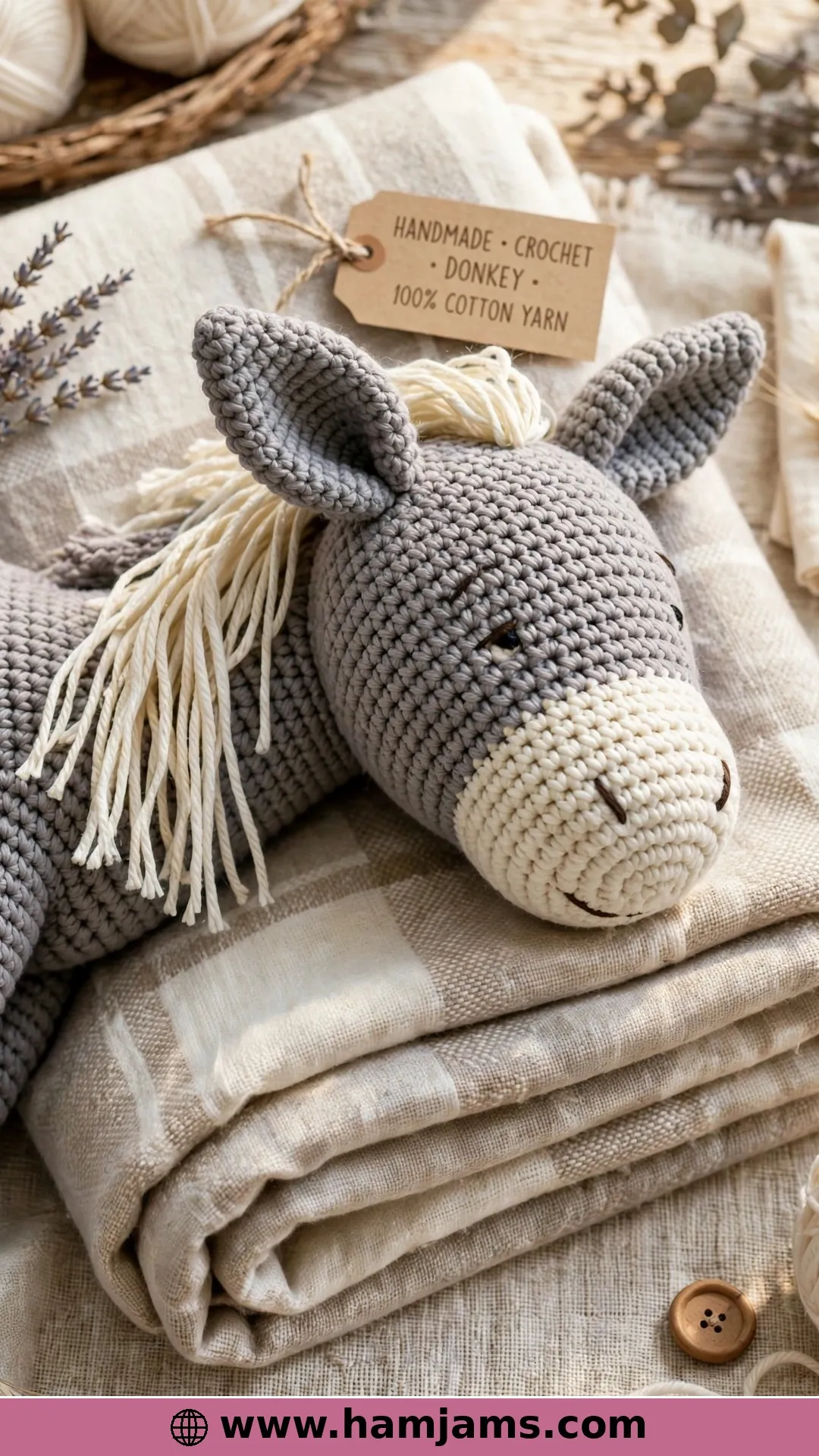 The Big Soft Stuffed Donkey
