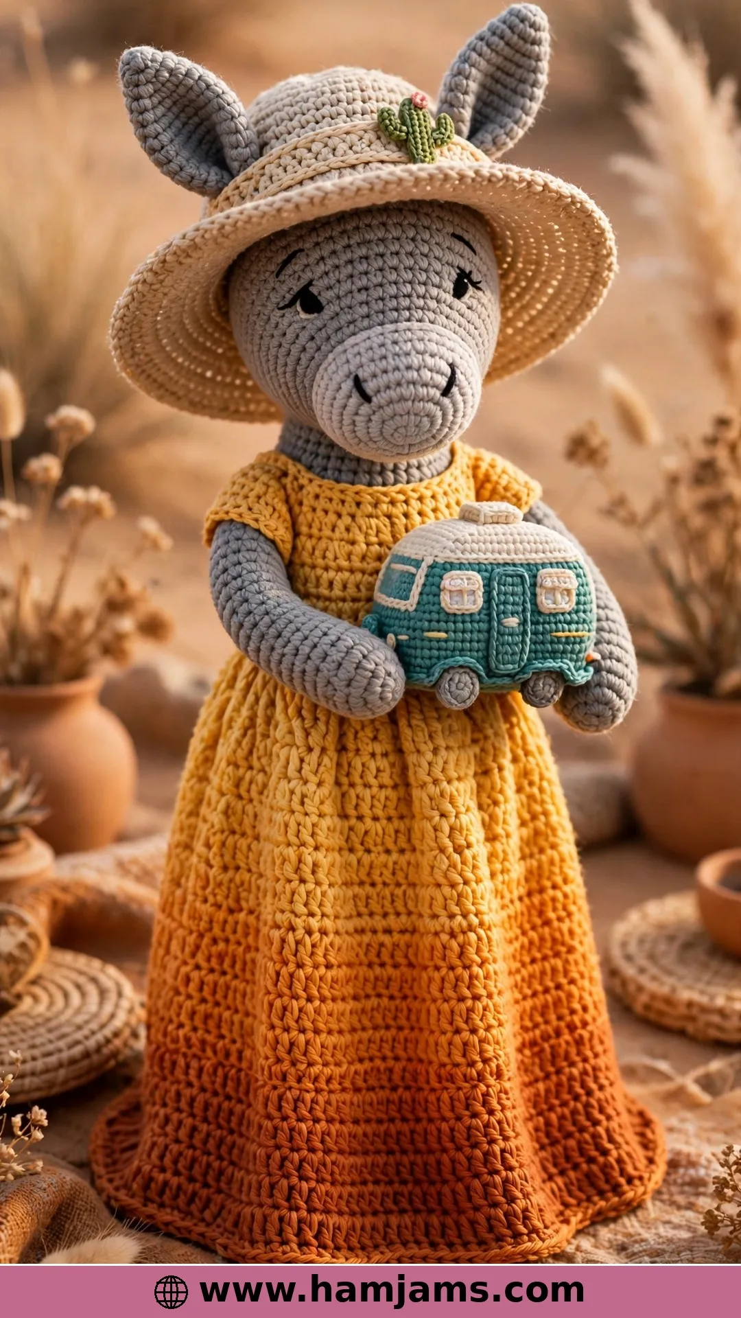 The Desert Vanlife Donkey and Her Camper Van