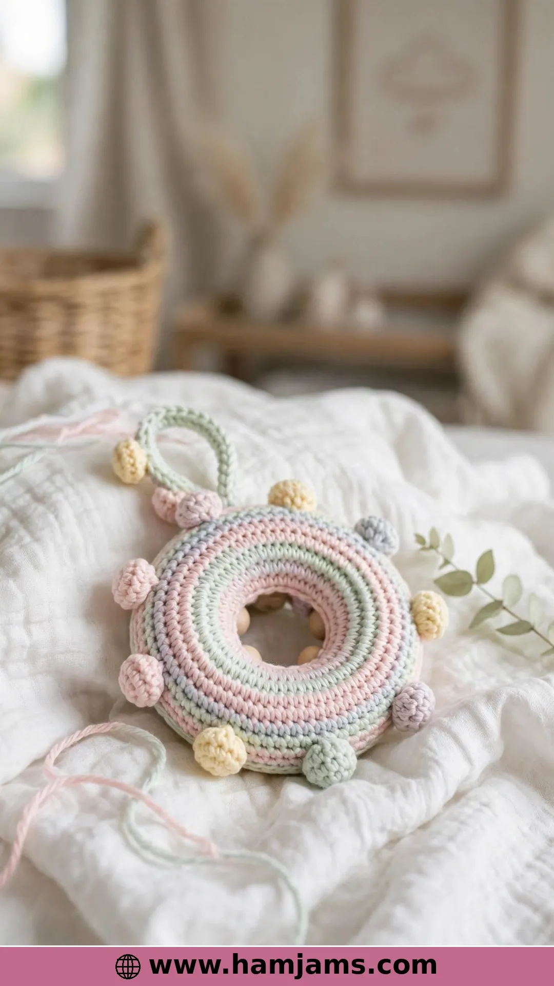 A Gentle Donut Rattle for Baby Hands