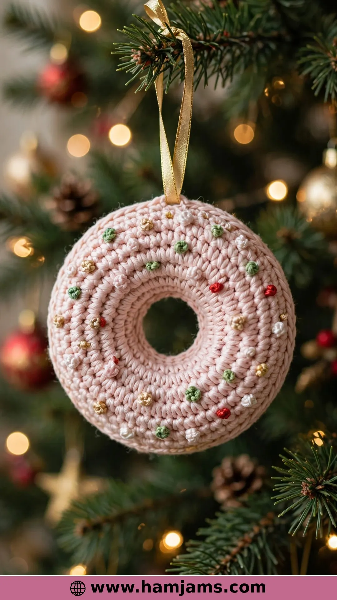 A Dangling Donut for the Christmas Tree