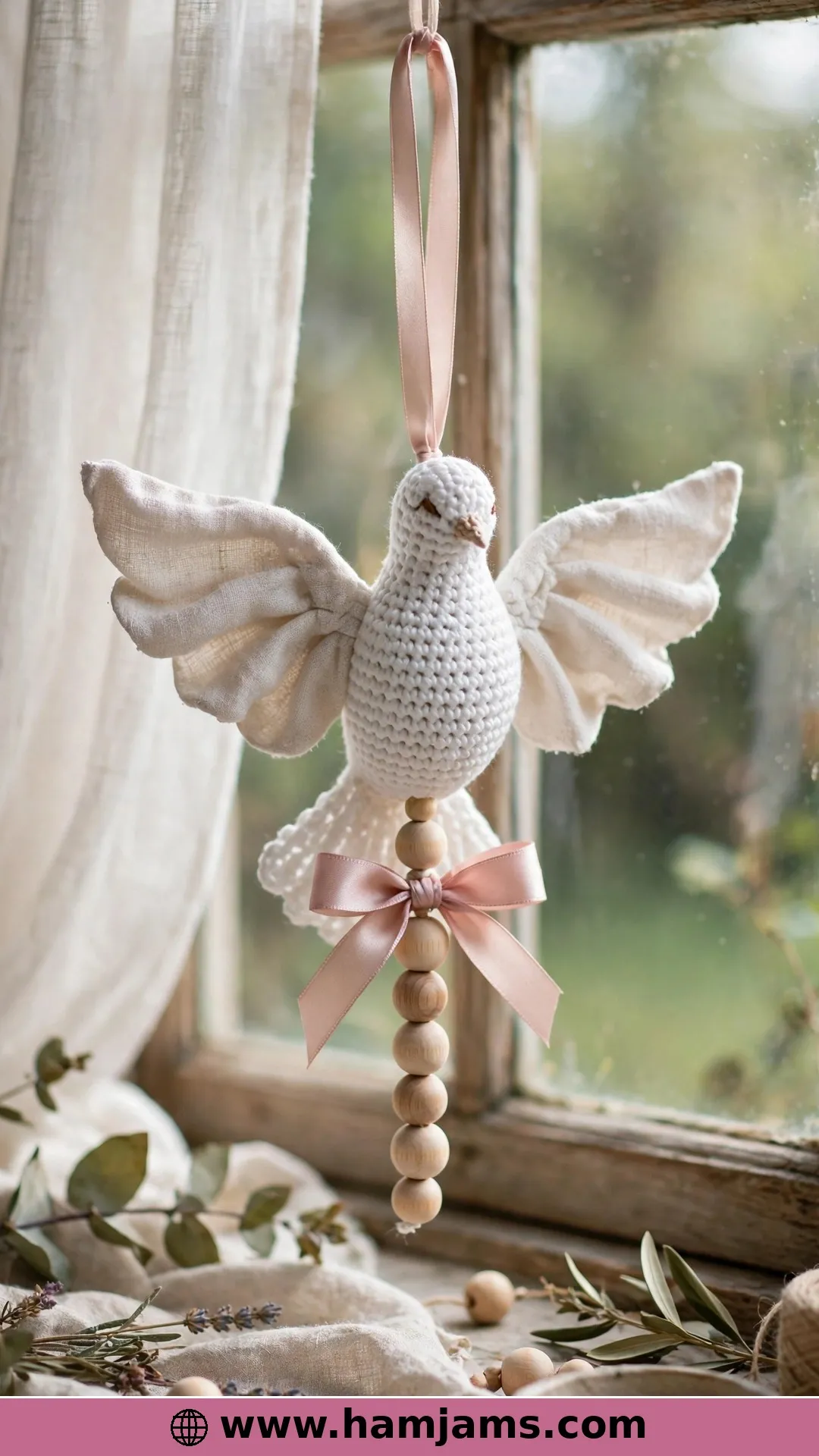 The Ornament With Fabric Wings