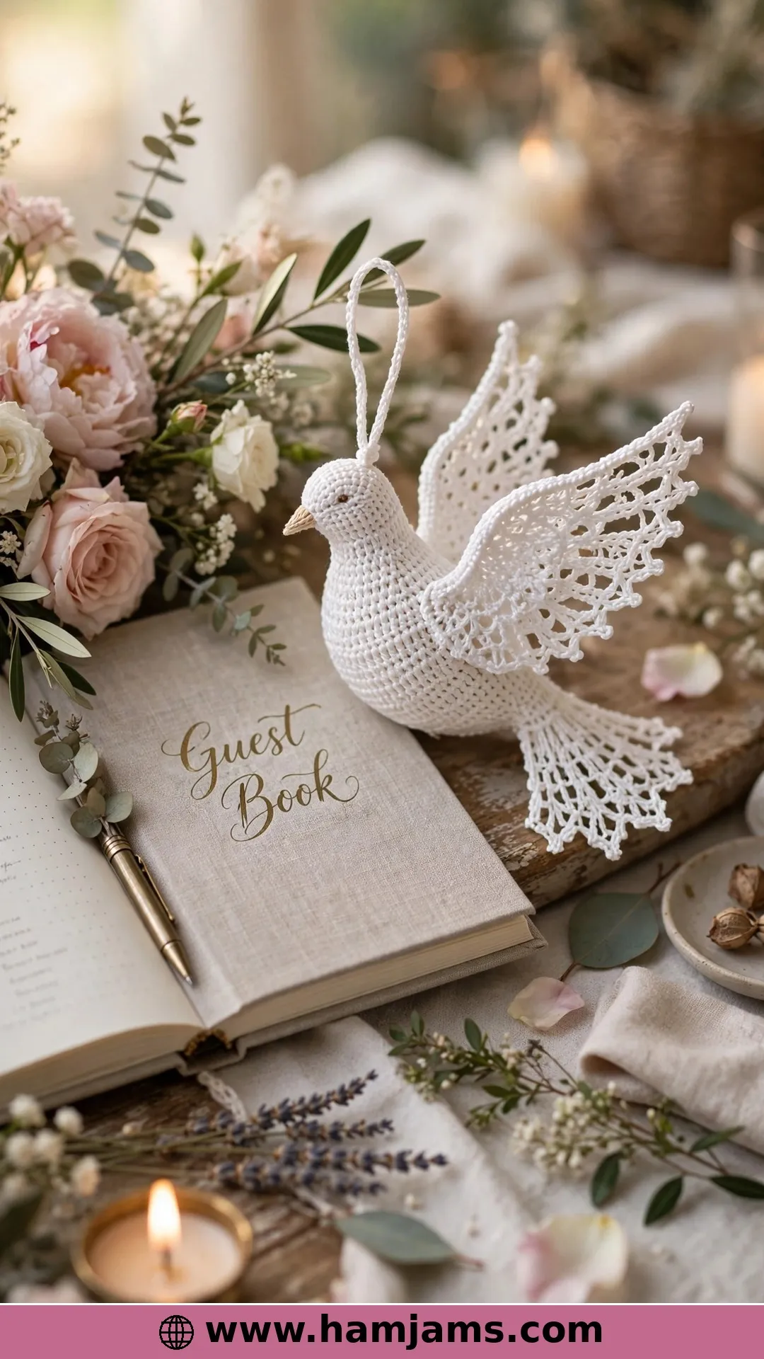 The Wedding Dove in Fine Thread