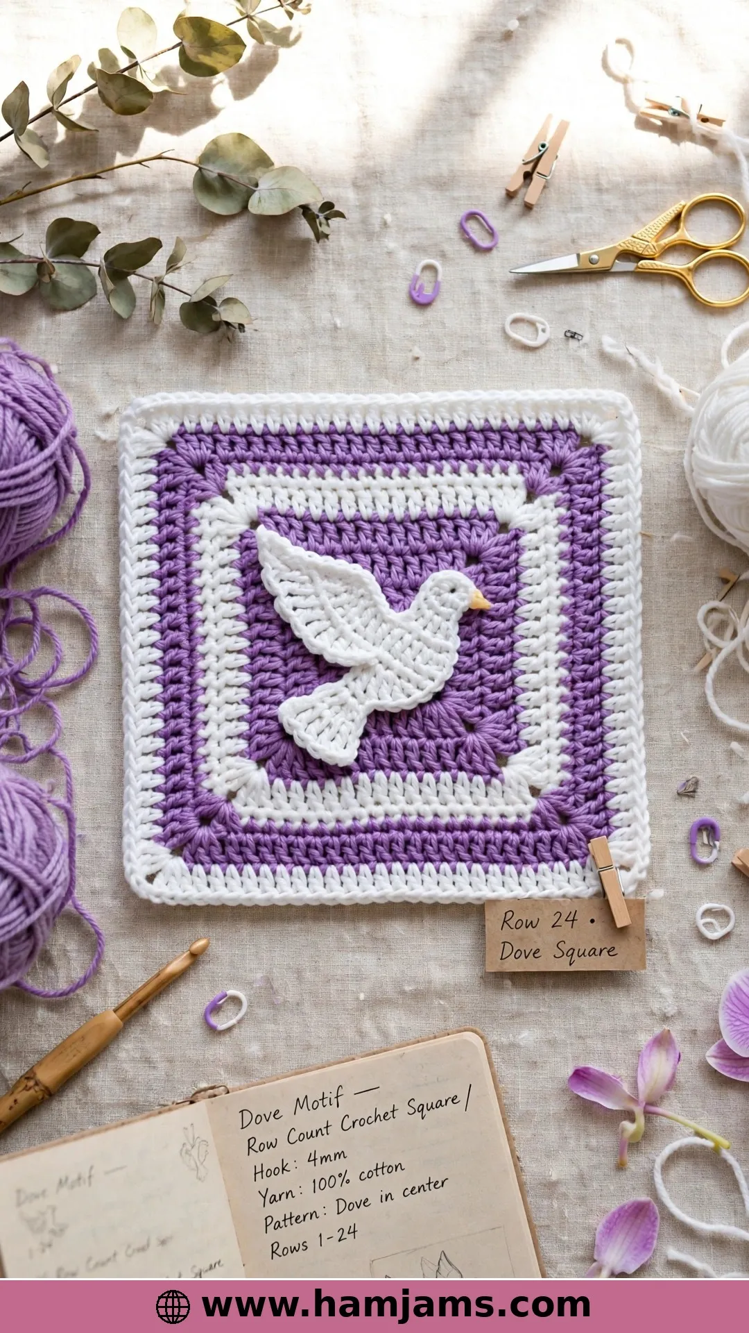 The Row-Count Afghan Square