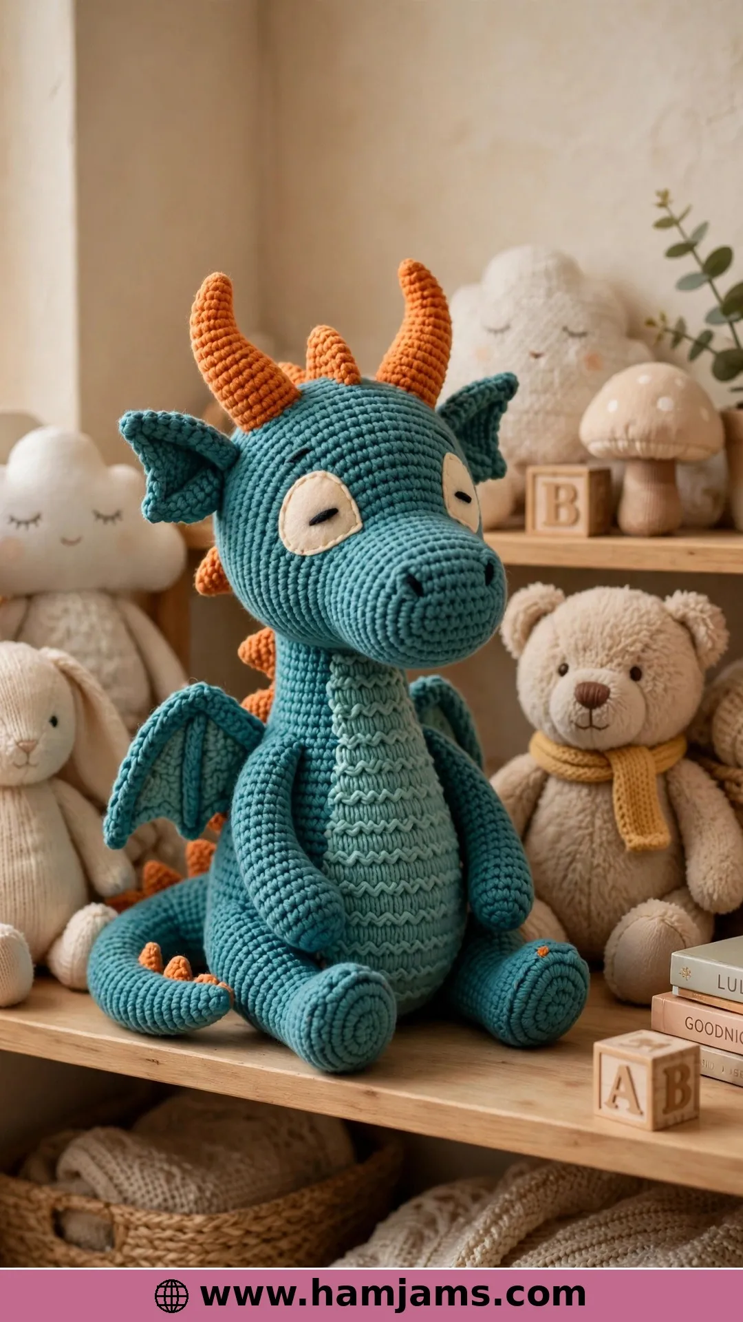 Damian, the Gentle Teal Dragon