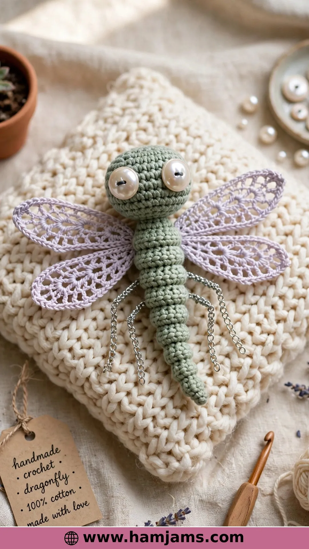 A Six-Inch Plush with Pearl-Button Eyes