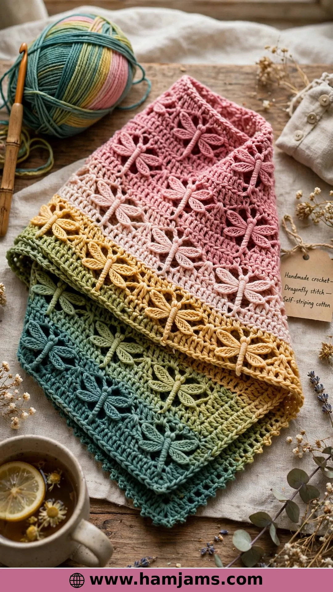 A Bandana Cowl That Grows into a Shawl