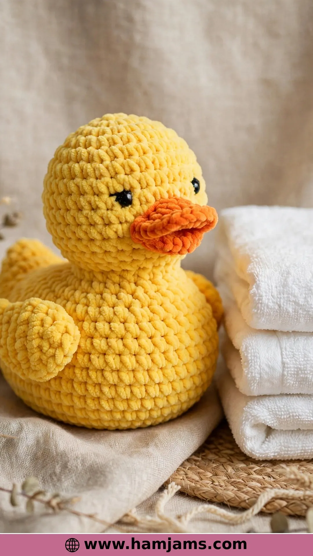 Chenille Rubber Duck