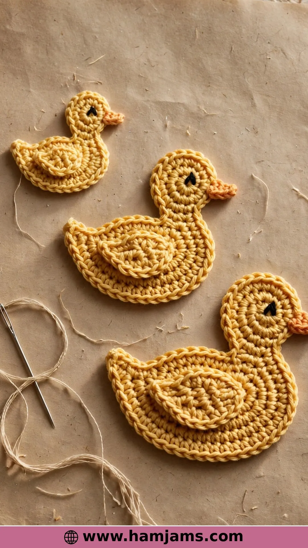Crochet Duck Appliqué