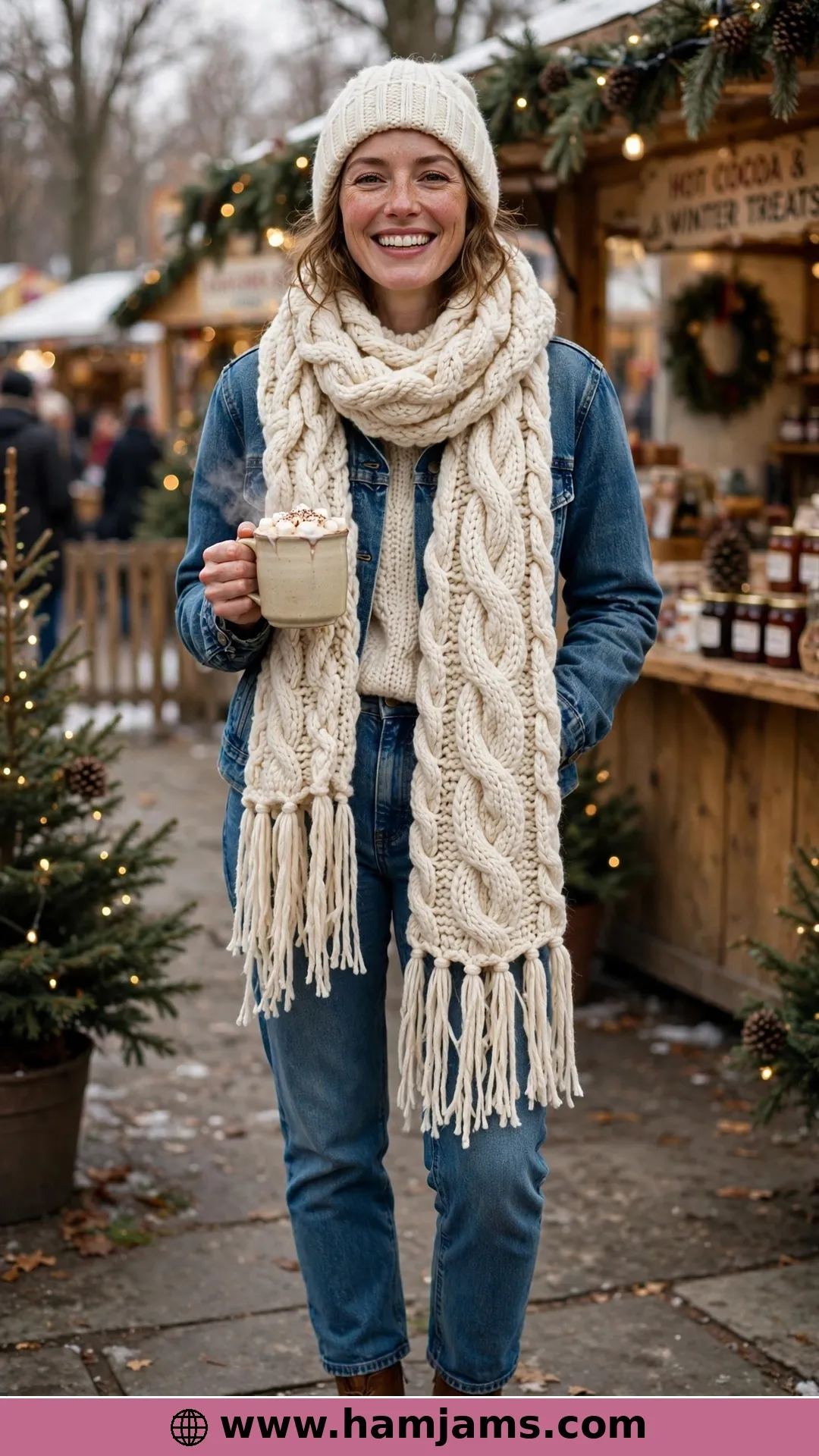 The Victoria Cable Scarf with No Post Stitches at All