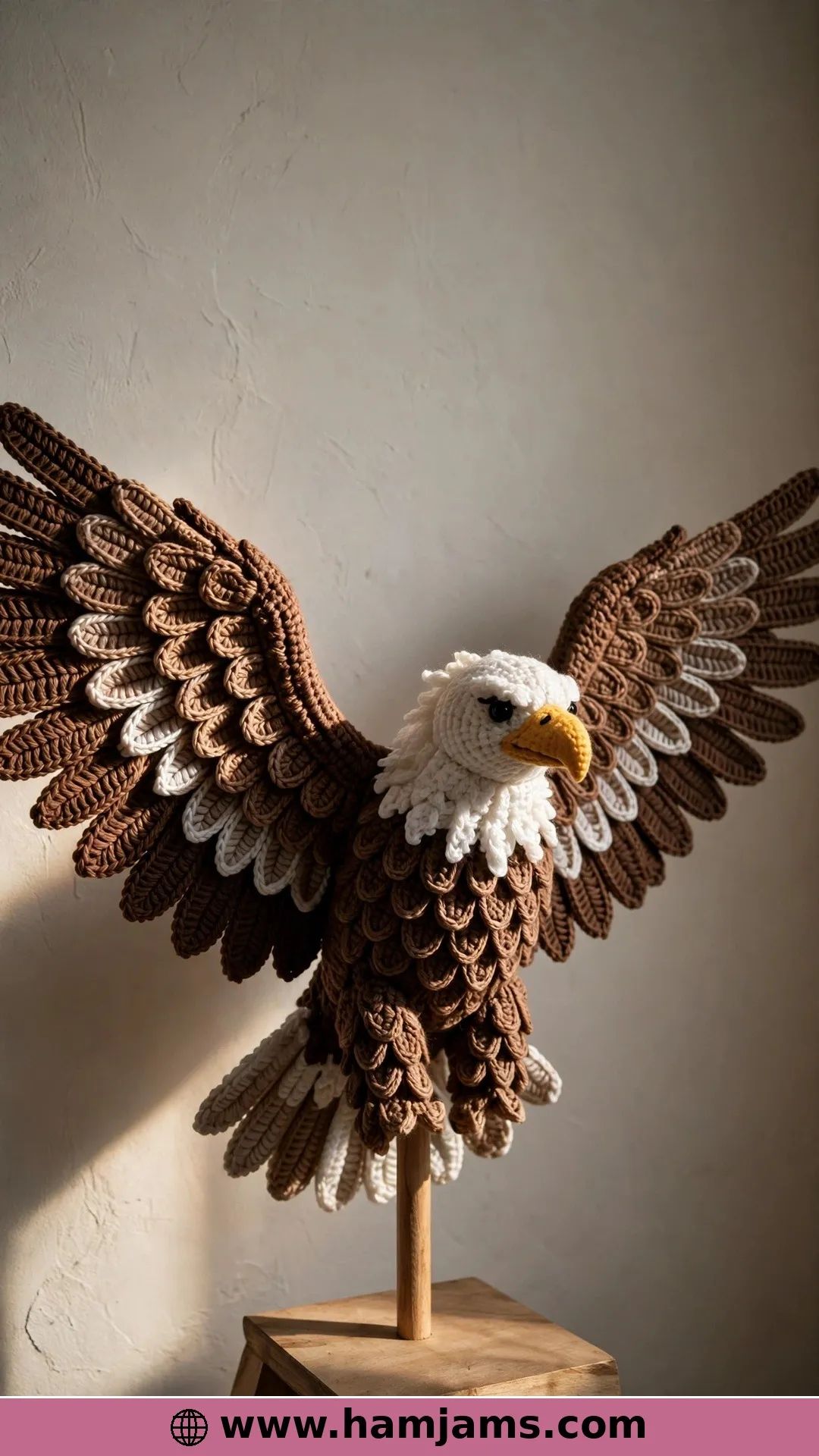 Franklin, the Bald Eagle With Two Wing Options