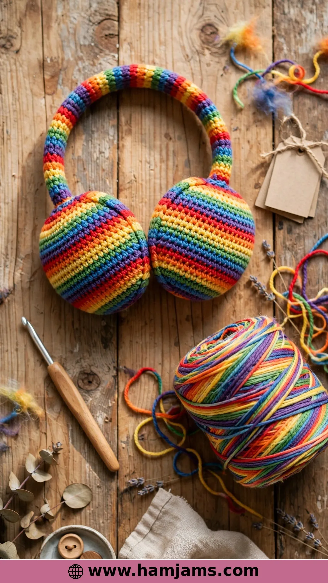Striped Covers That Give Old Earmuffs New Life
