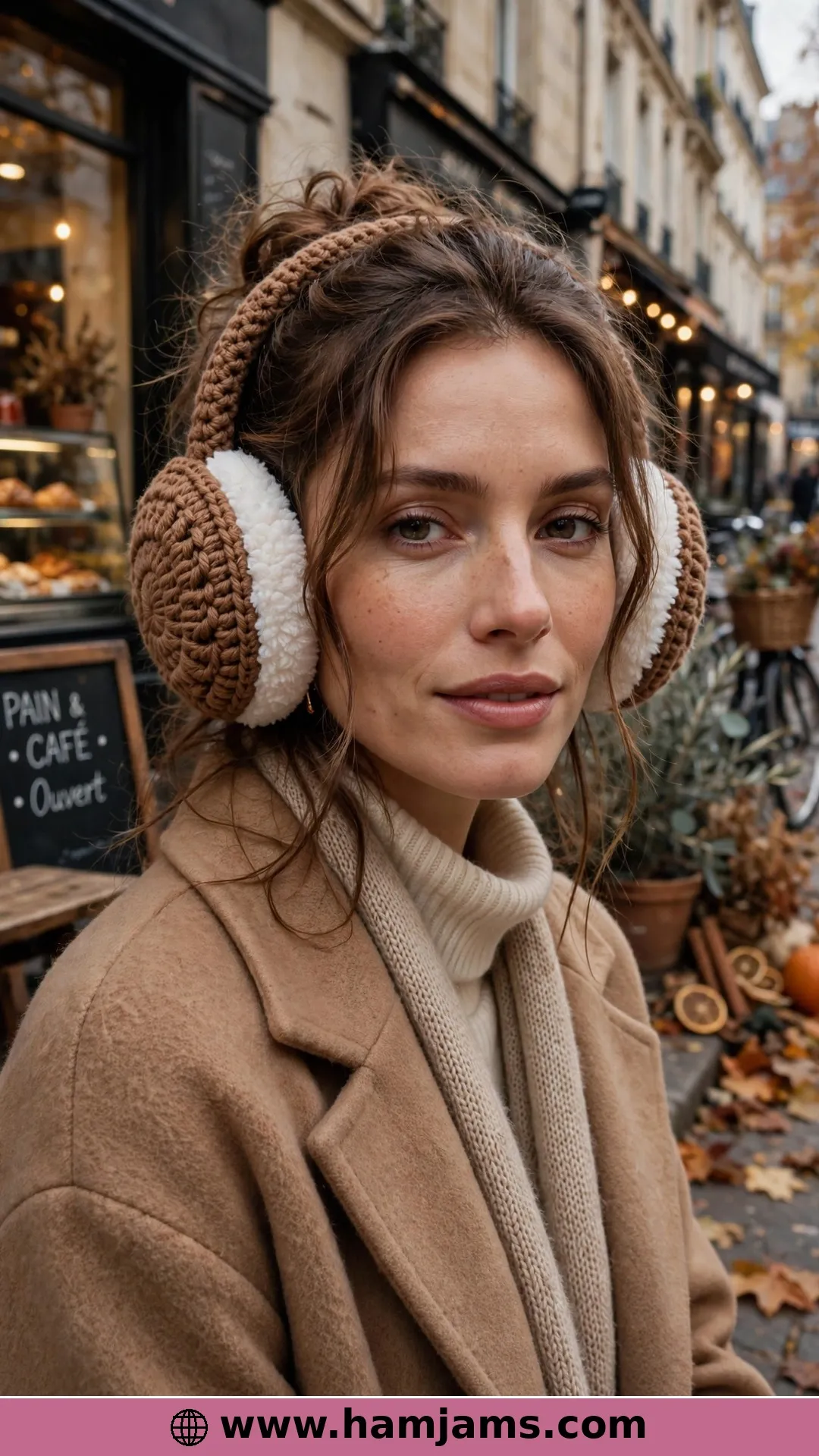 Chunky Two-Tone Muffs on a Wire Frame