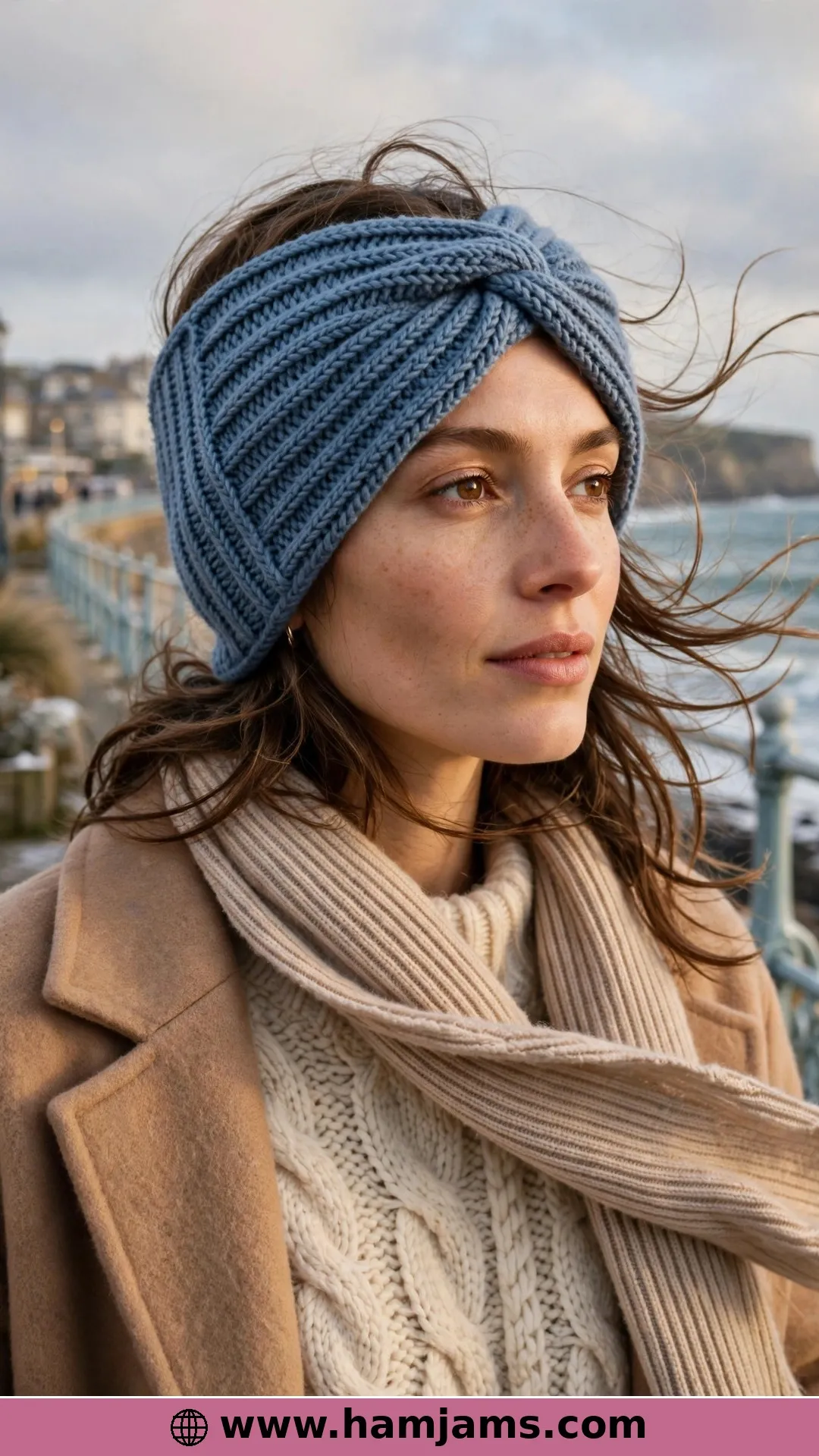 Ribbed Post Stitches, Softly Subdued