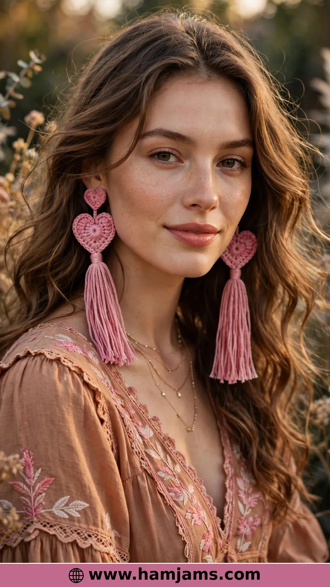 Hearts With Long, Swingy Tassels