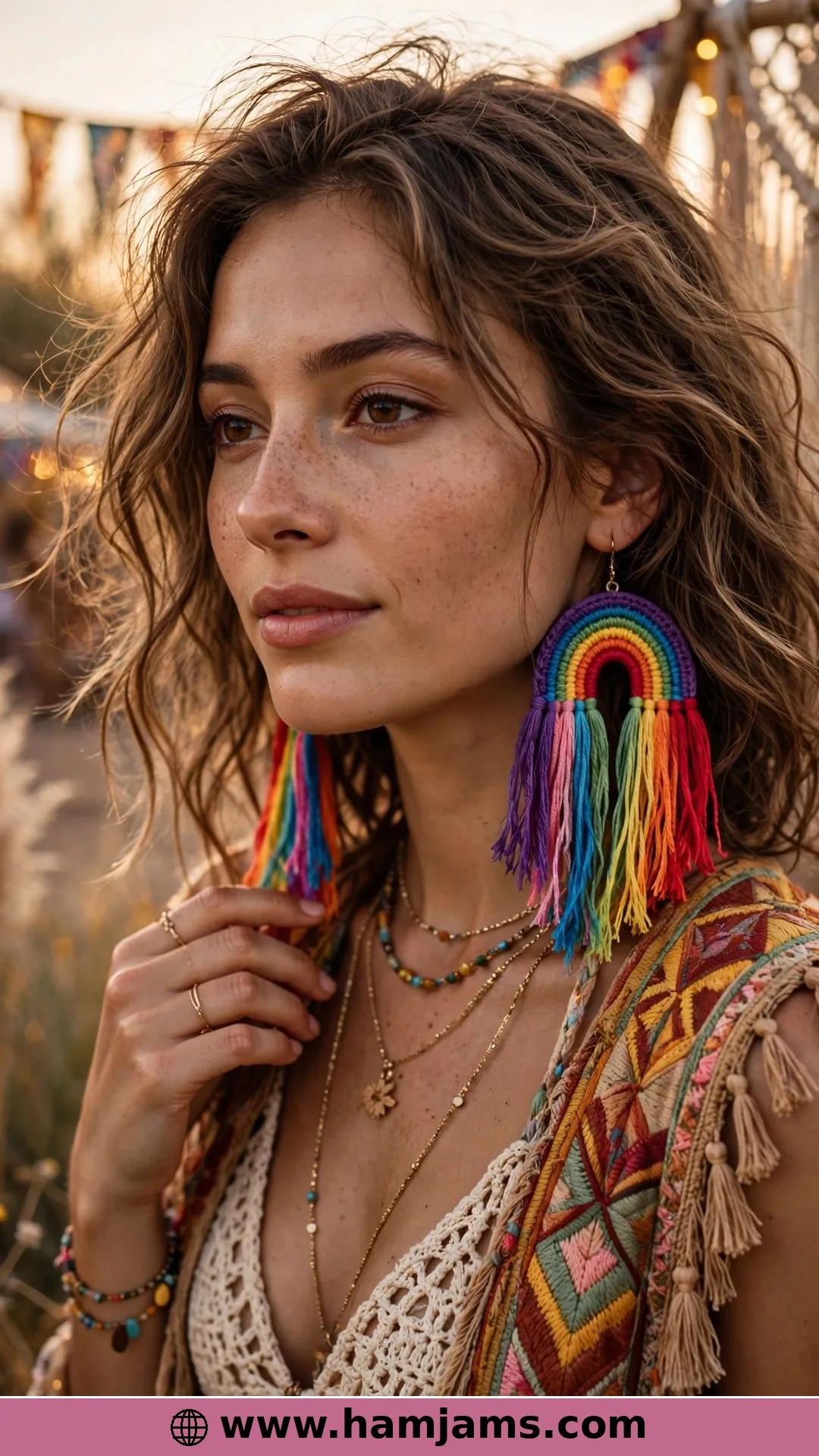 Rainbows Wrapped Around Cotton Cord