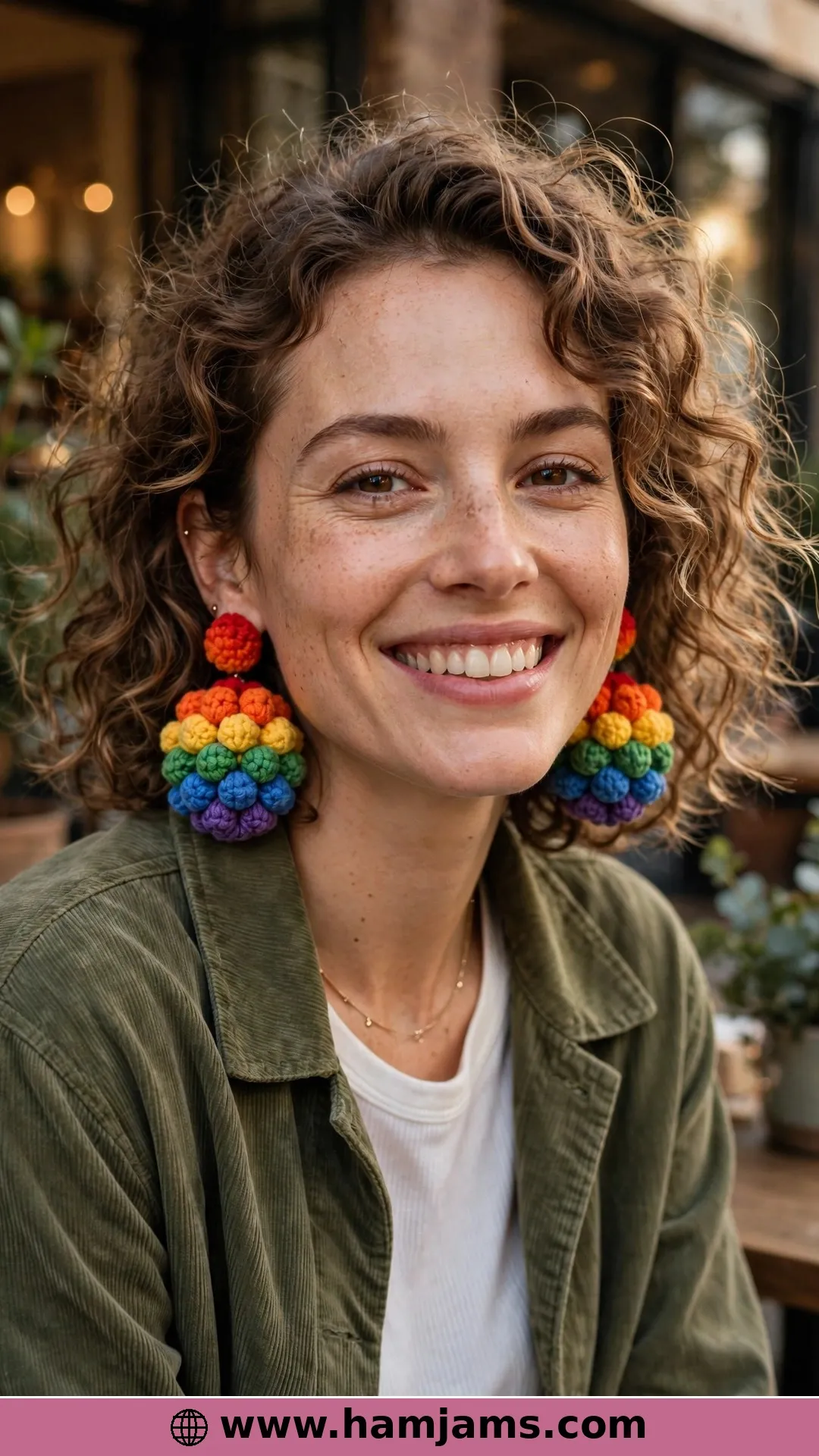 Puff-Stitch Rainbows in Six Colours