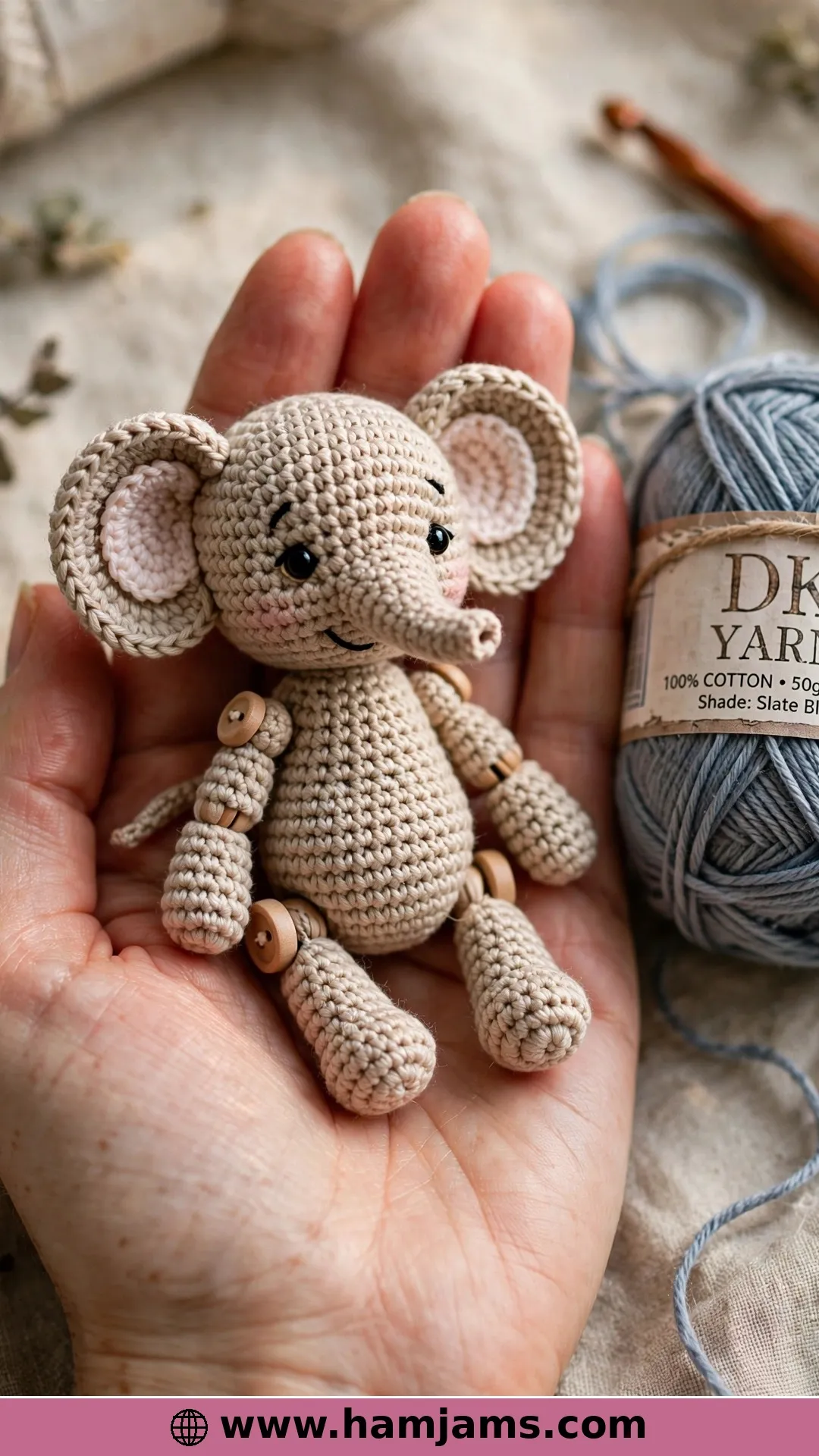 Meimei, the Tiny No-Sew Baby Elephant
