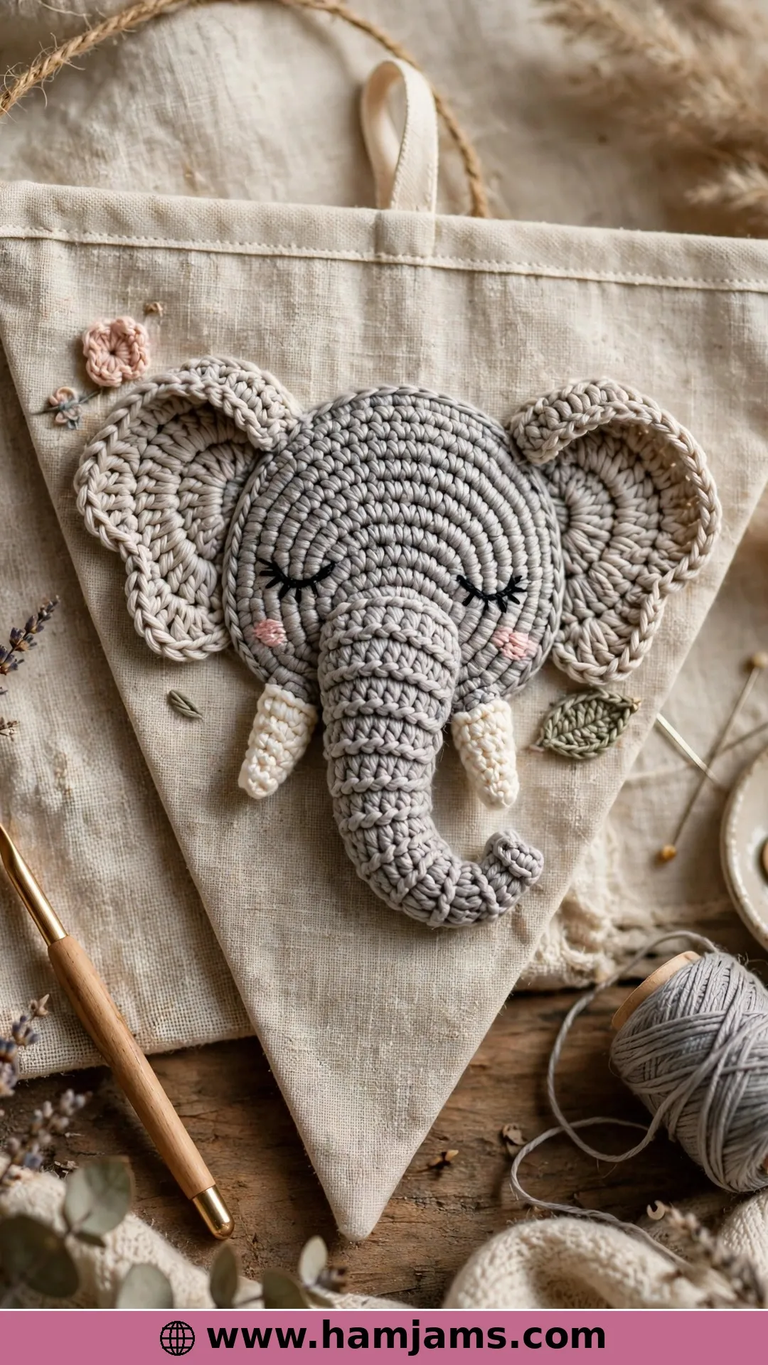 The Elephant Face Appliqué From the Train Series