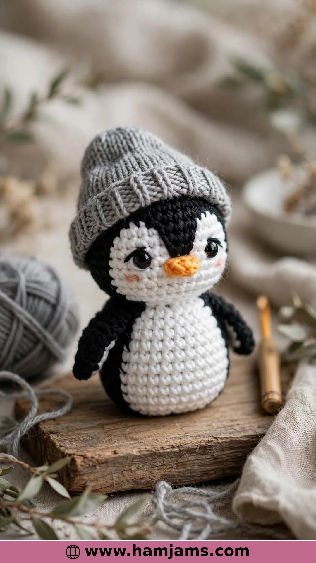 A Tiny Penguin in a Little Hat