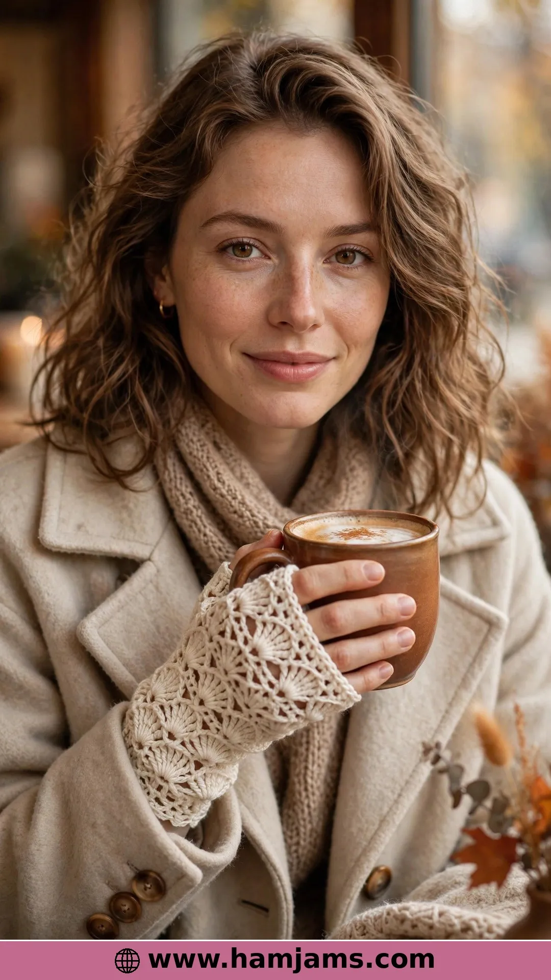 Lace Panels Worked Flat, in Aran Cream