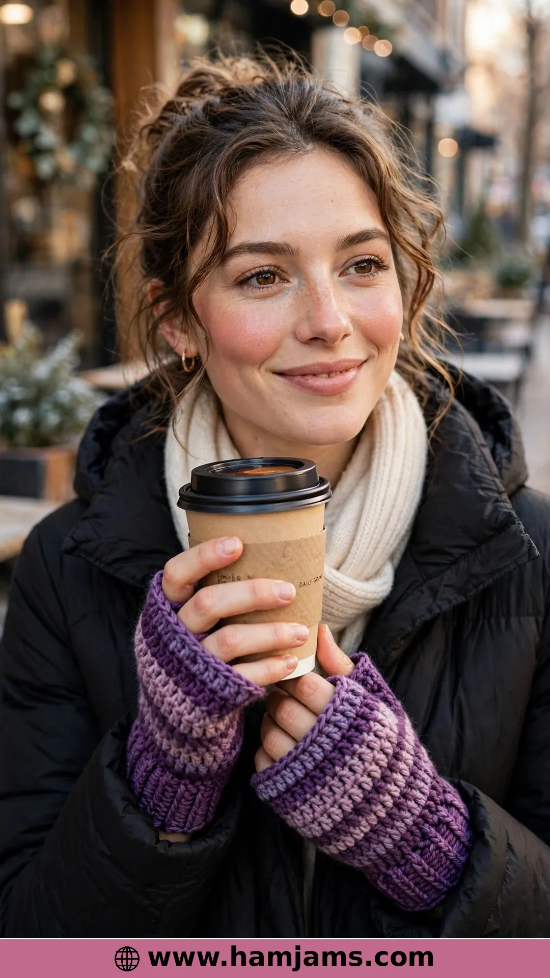 Cheerful V-Stitches in Self-Striping Yarn