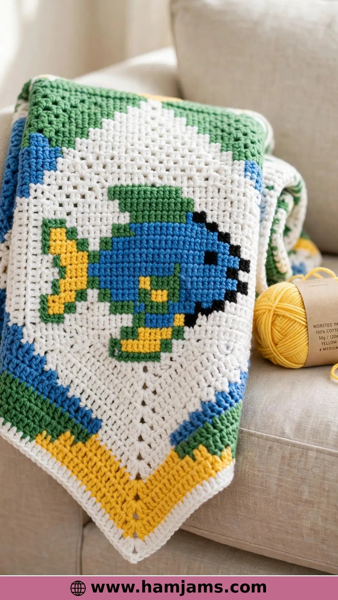 The Fish C2C Square for Blanket Makers