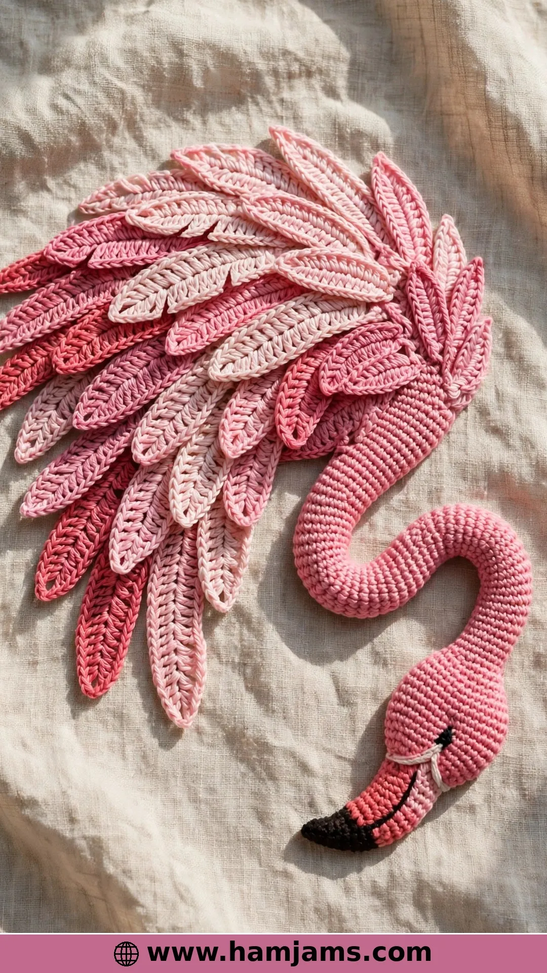 The Bending Flamingo Appliqué