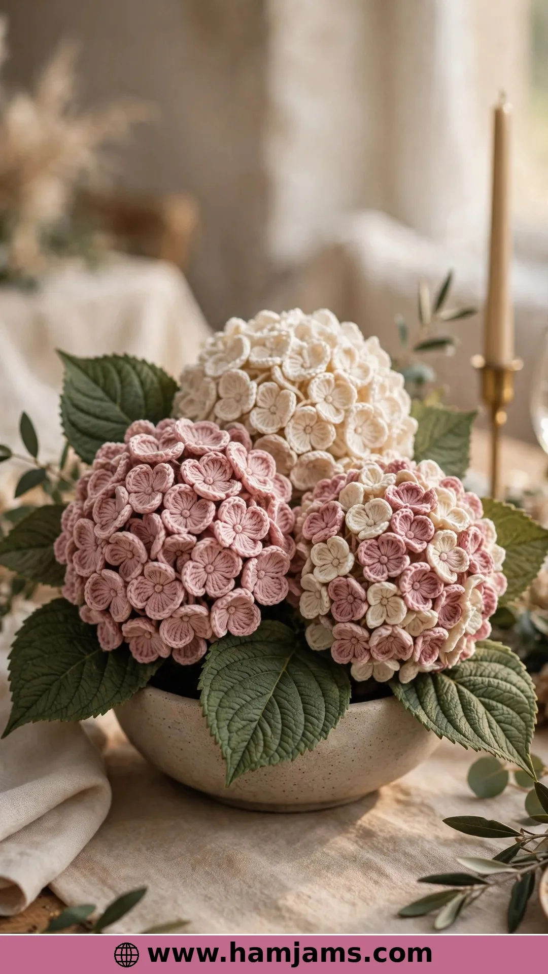 A Whole Hydrangea Head from Fifty Tiny Florets