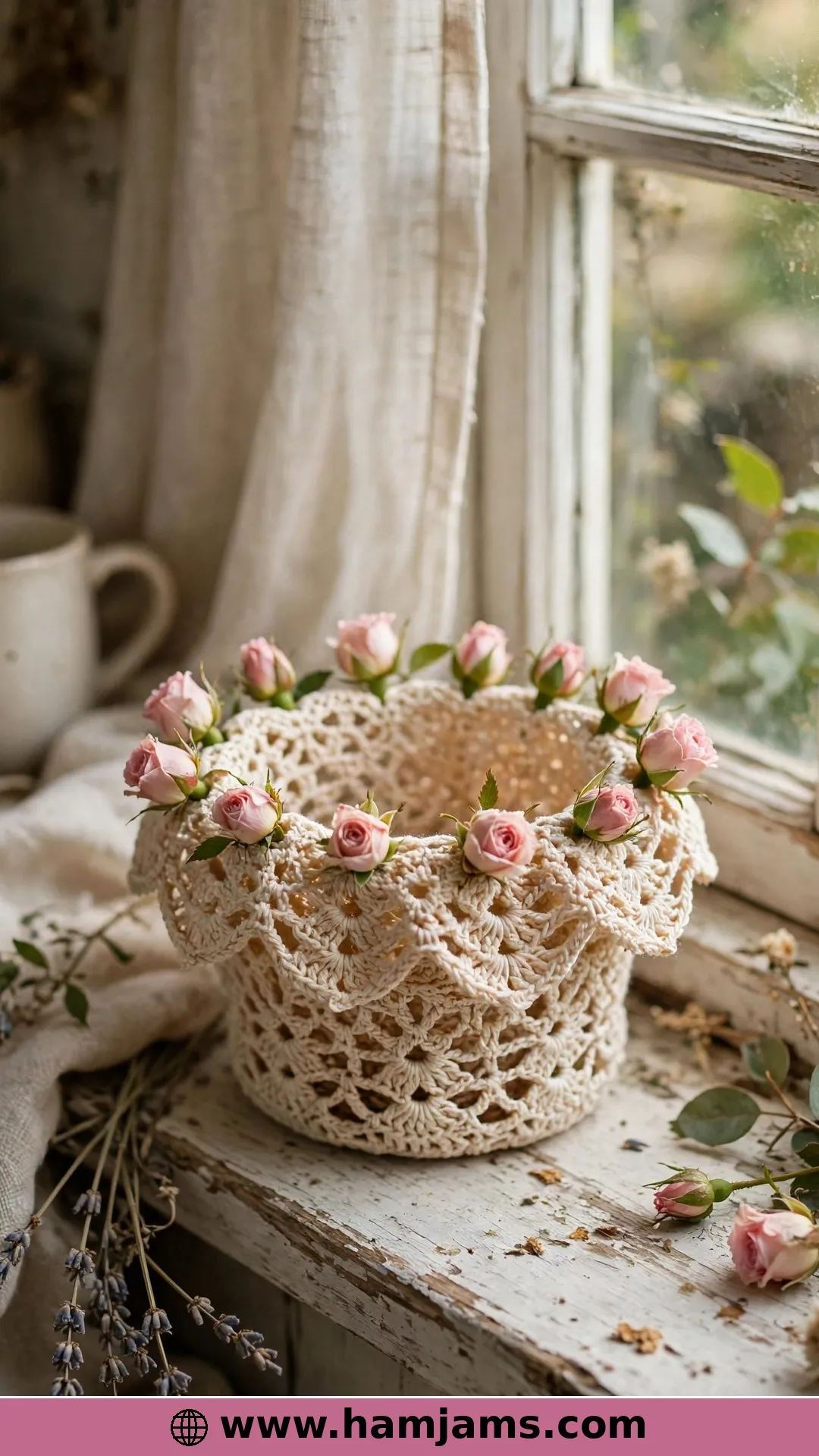 Twelve Rosebuds and a Pot to Keep Them In