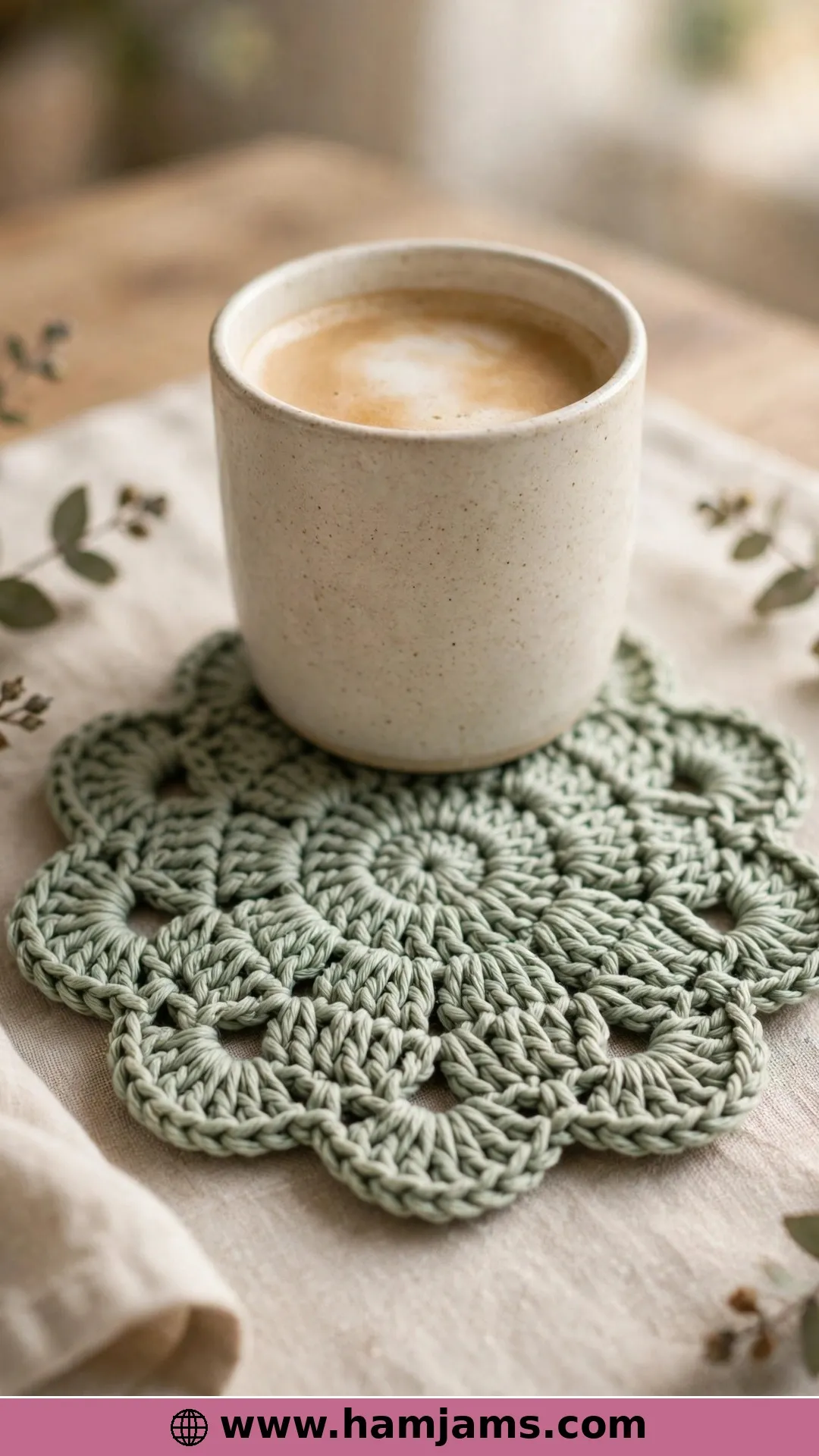 The Tunisian Flower With the Woven Look