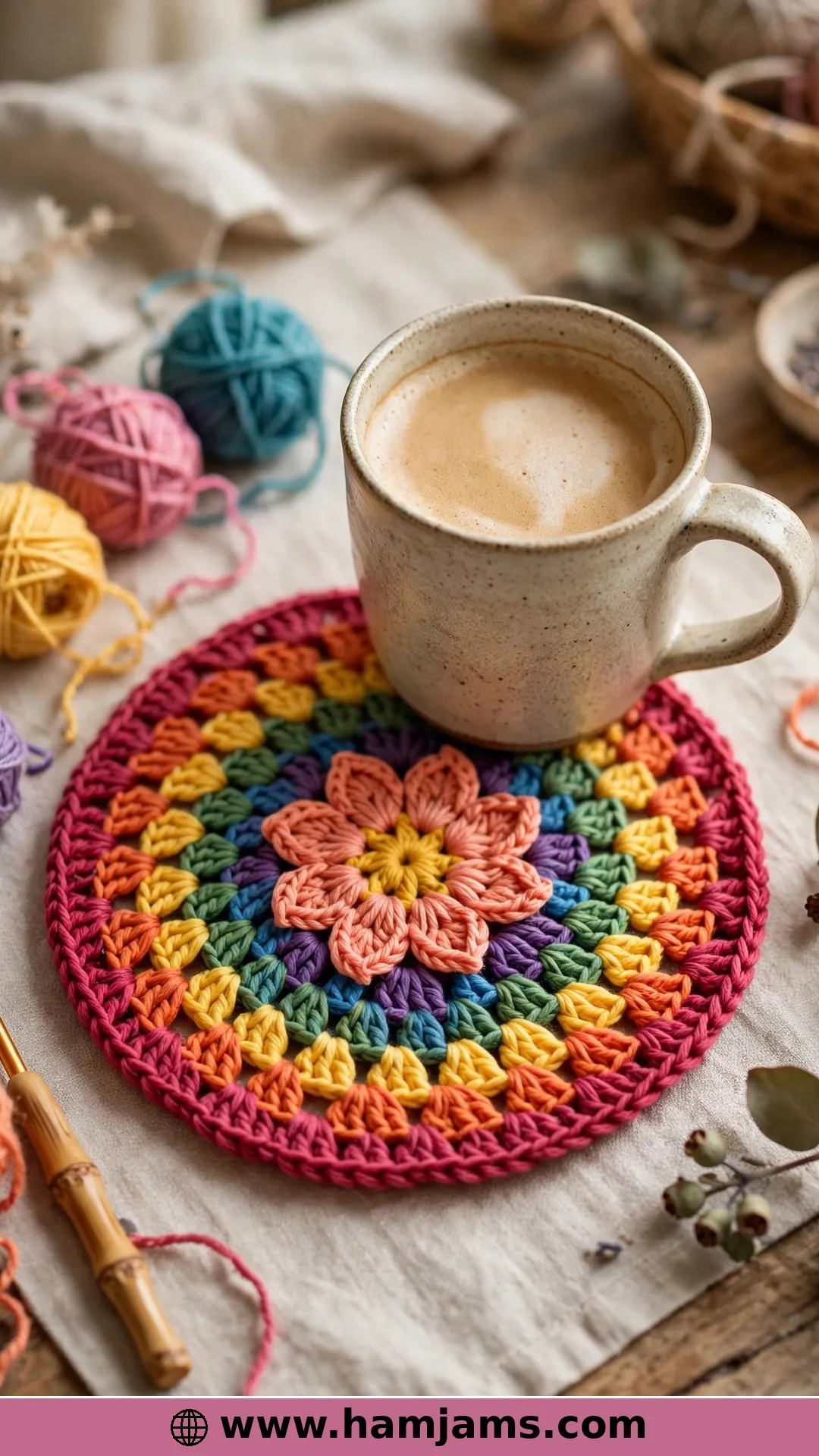 Granny Rounds With a Flower Heart