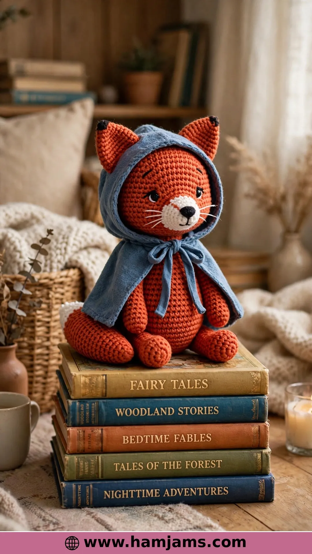 A Fox in a Storybook Hooded Cloak