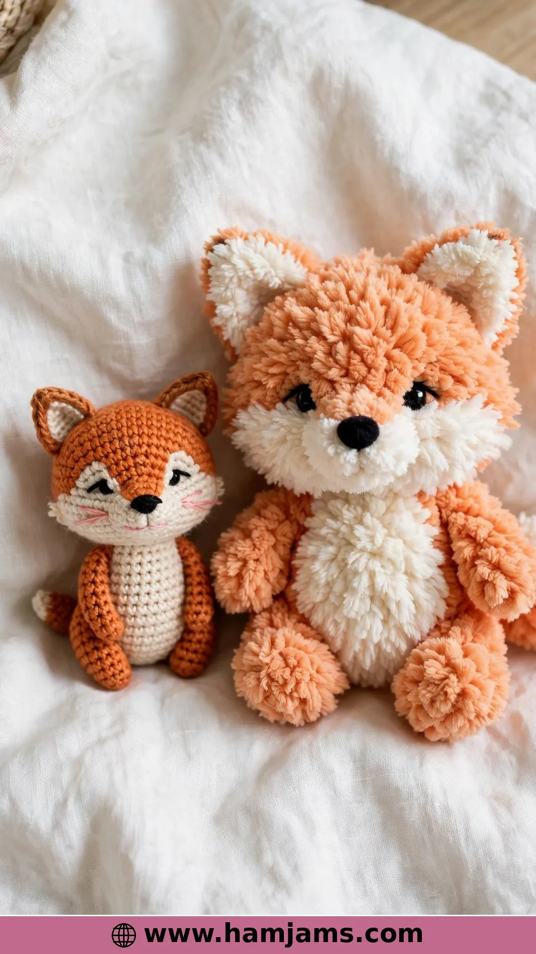 A Tiny Fox in Worsted or Plush