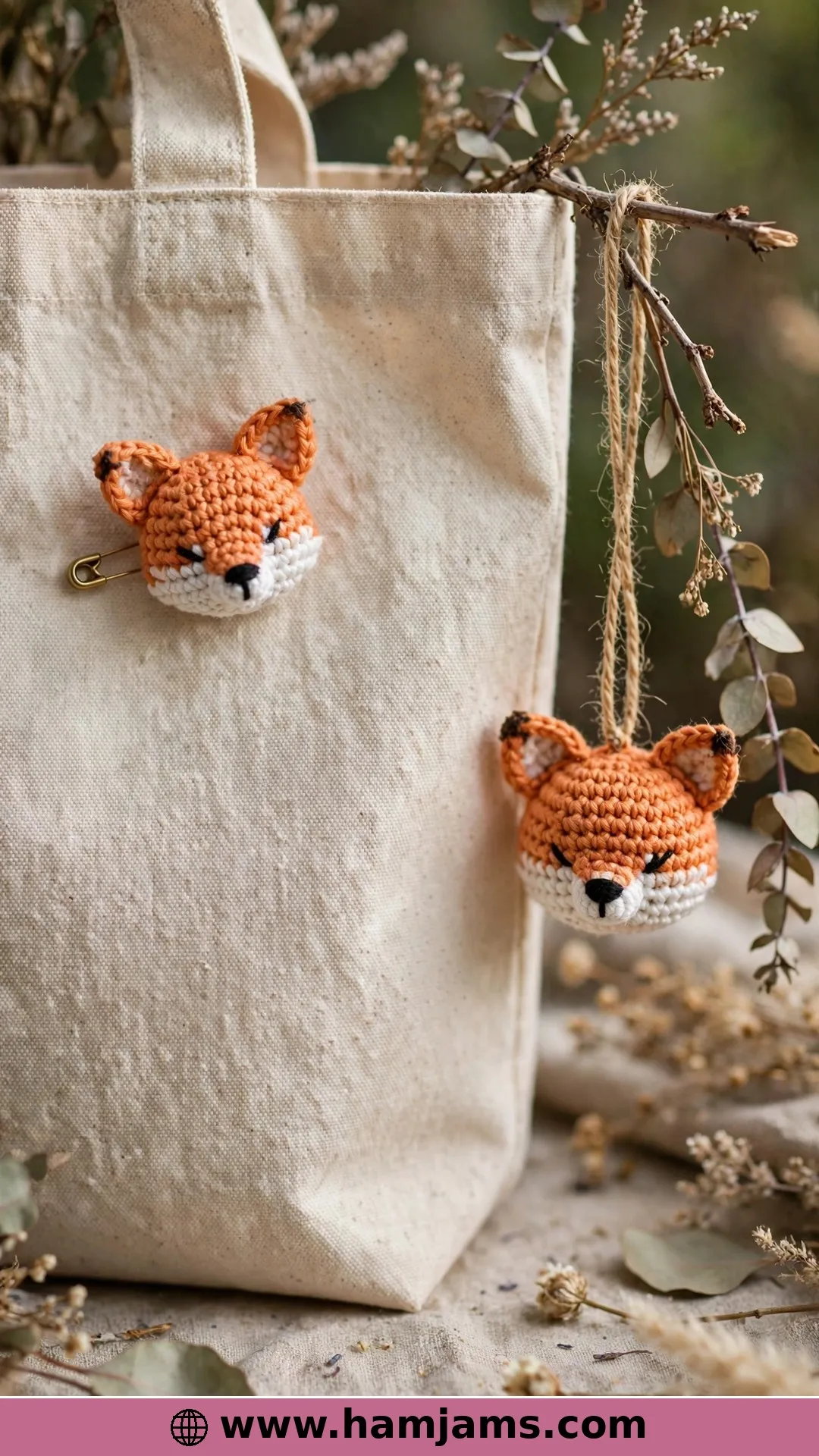 A Tiny Fox Head Brooch or Bauble