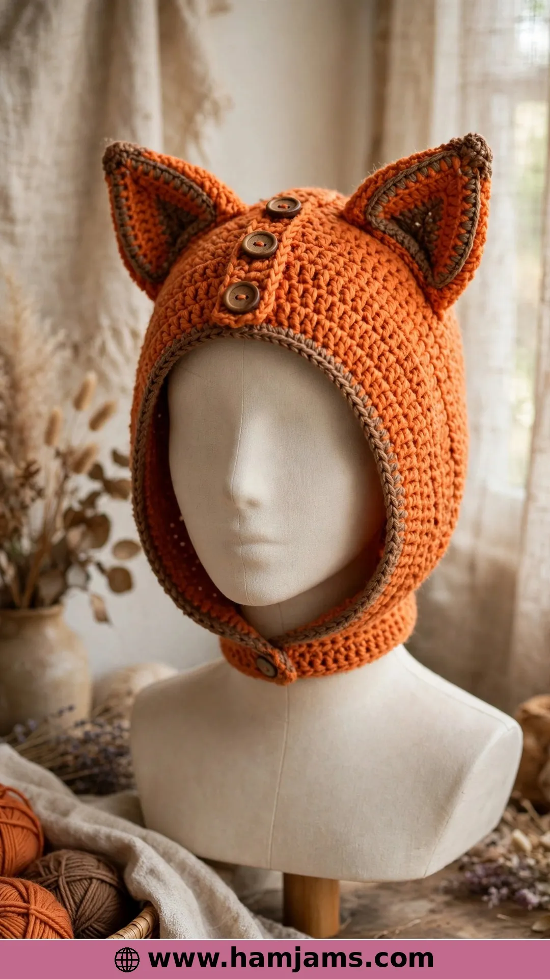 The Easy Fox-Ear Hoodie Wrap