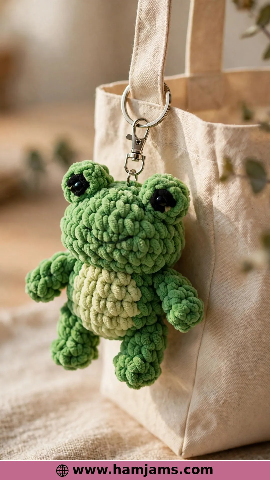 A Twenty-Minute Baby Frog for Keychains