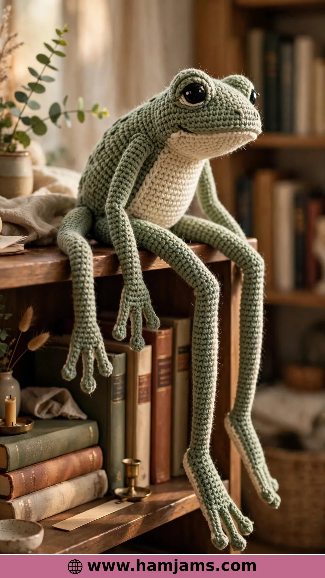 The Leggy Frog That Dangles Off Your Shelf