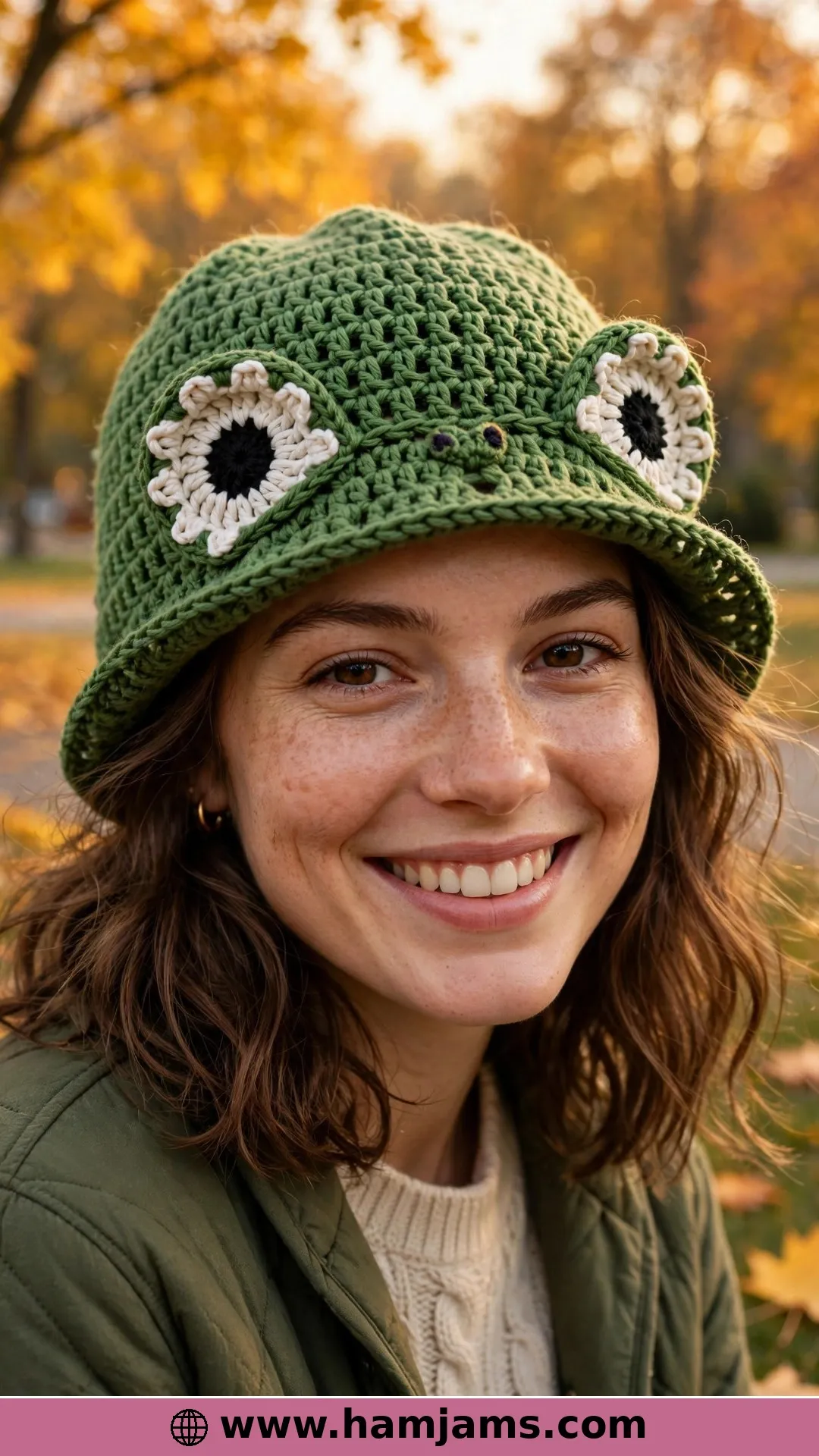A Frog Beanie Built From One Simple Rectangle