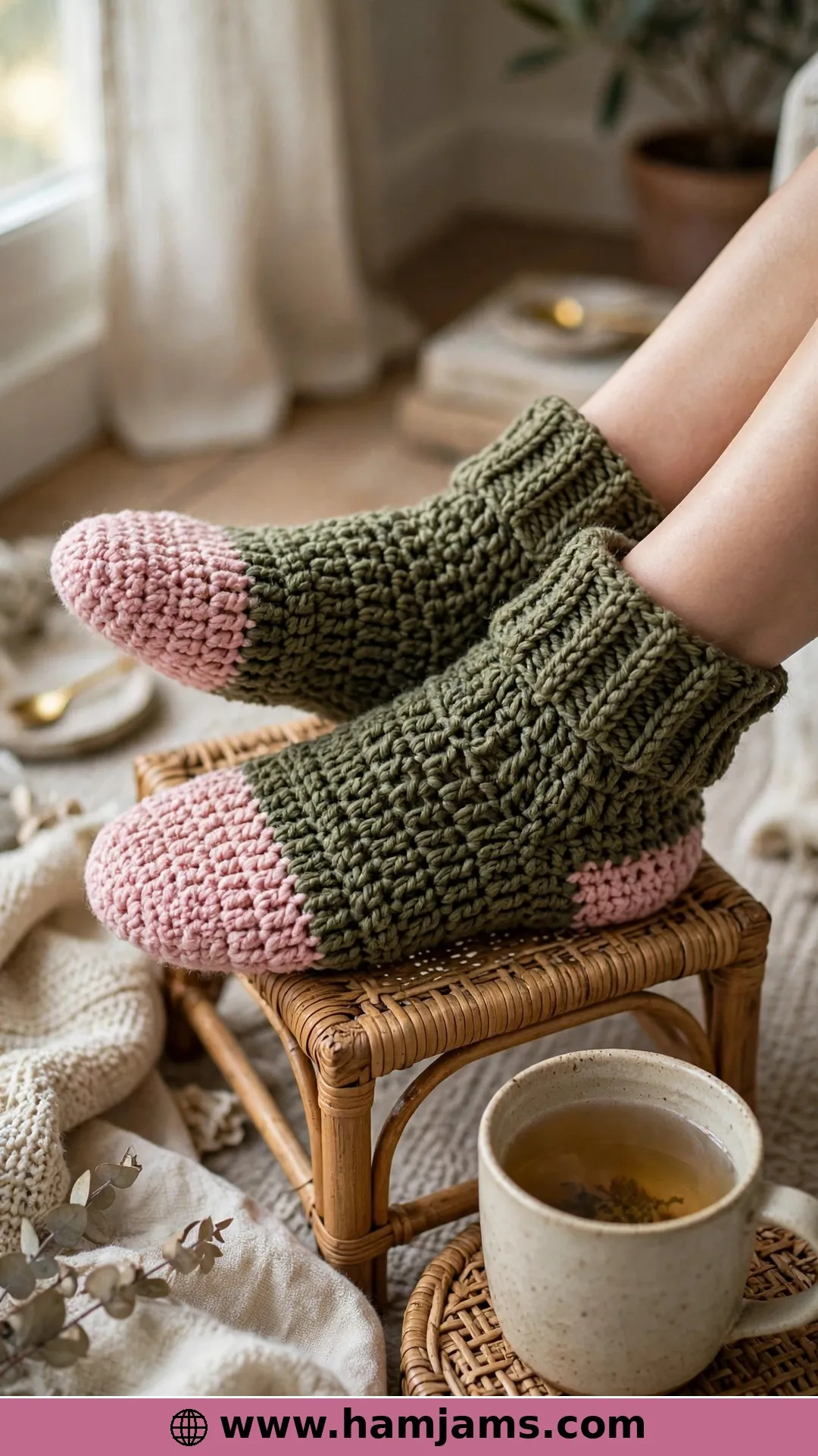The Chunky Slipper Socks with the Clever Ribbed Cuff