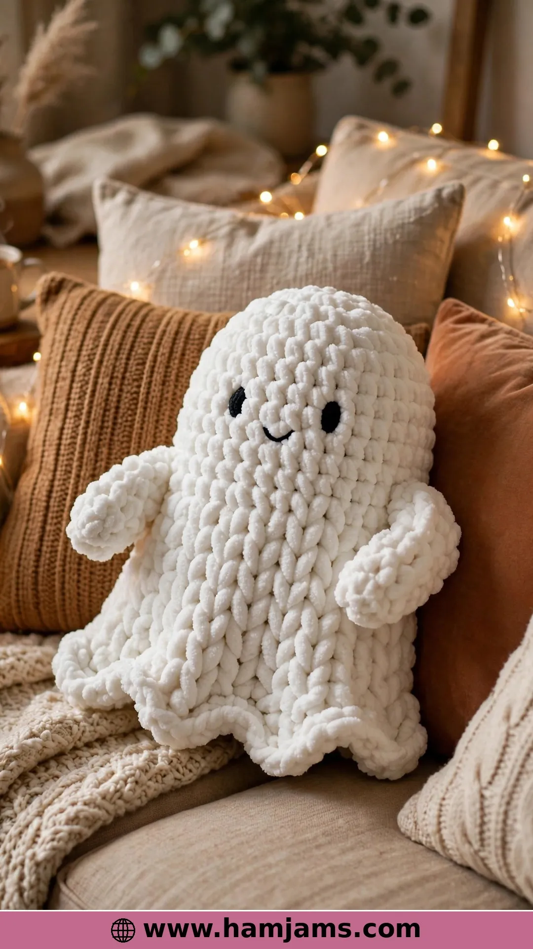 No-Sew Ghost: A Squishy Plush in Blanket Yarn