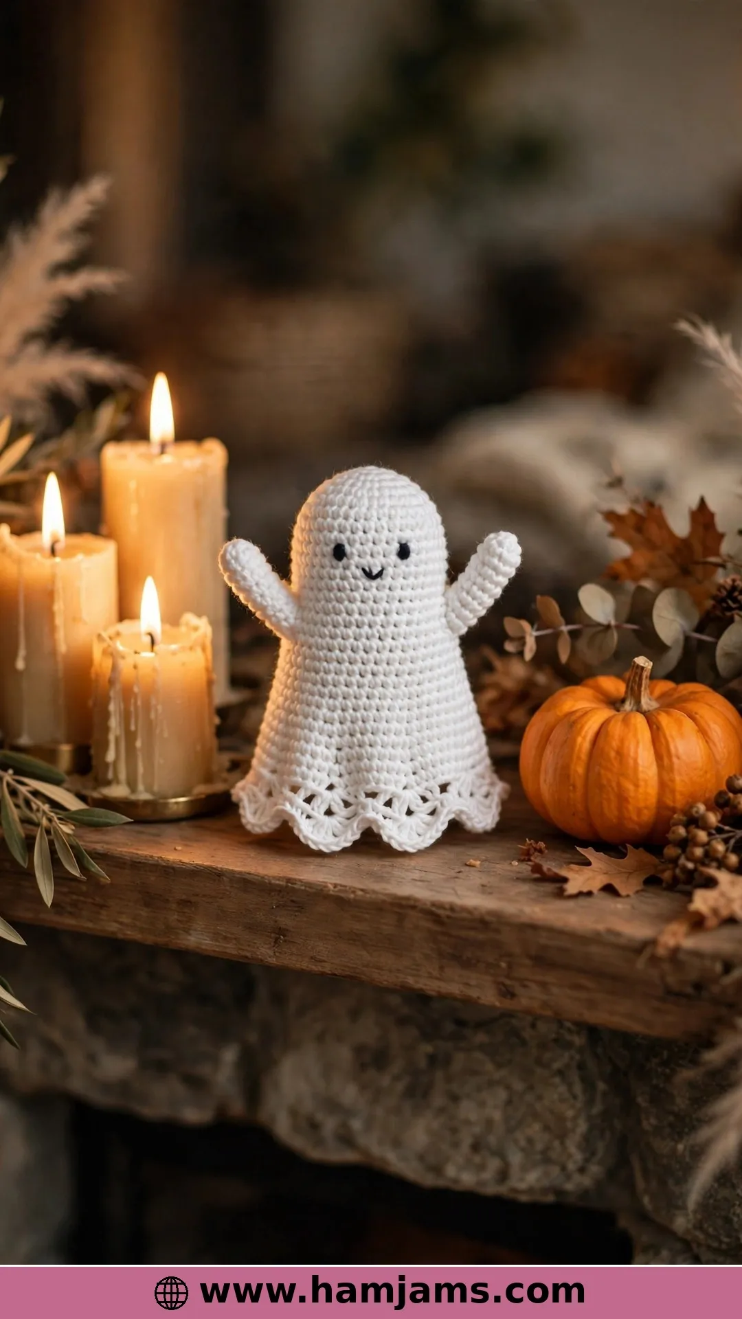 Easy No-Sew Halloween Ghost: Arms Worked Right In